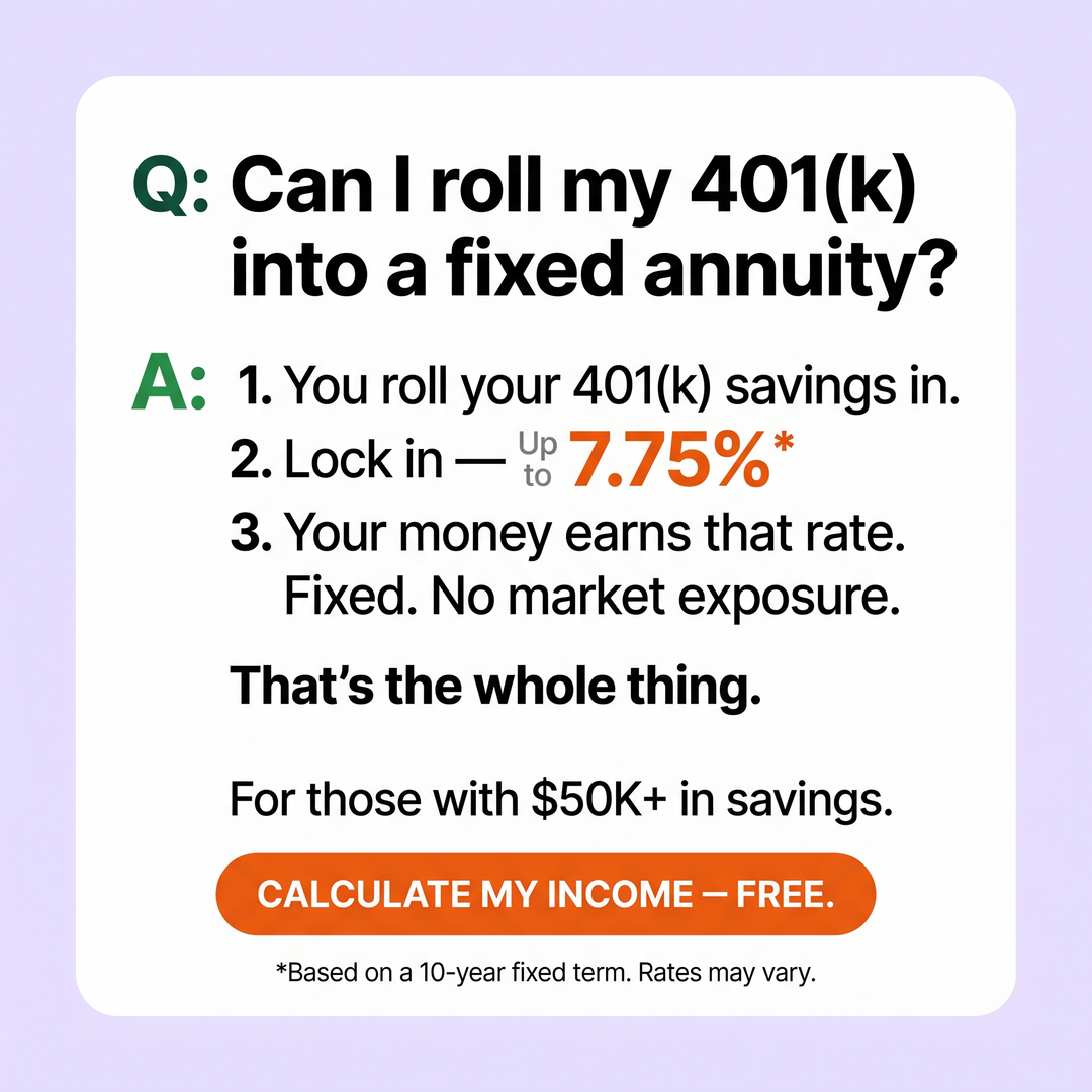 Wise Owl Retirement Facebook ad: Turn retirement savings into a paycheck for life, in 30…