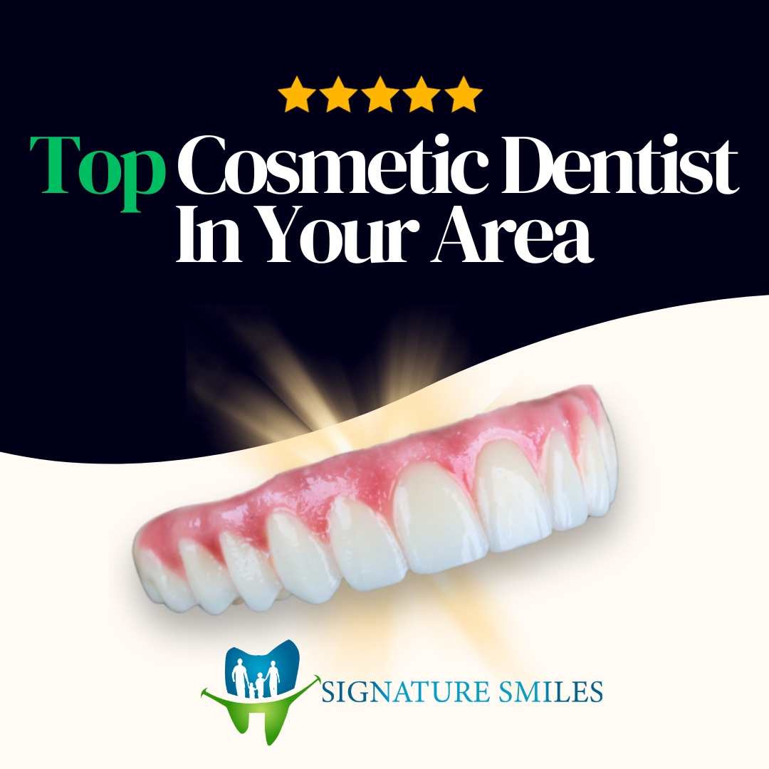 Signature Smiles Dental Implant Center Facebook ad from Mar 25, 2025