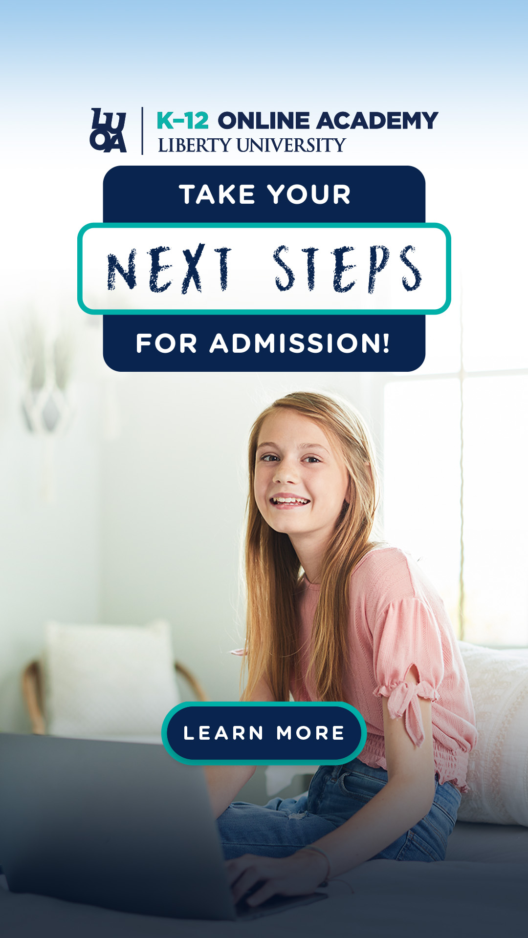 Liberty University Online Academy K-12 Facebook ad