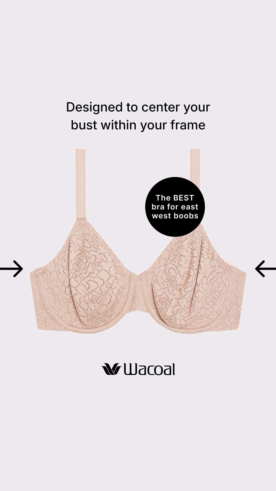 Wacoal Facebook ad: The #1 Side Support Bra