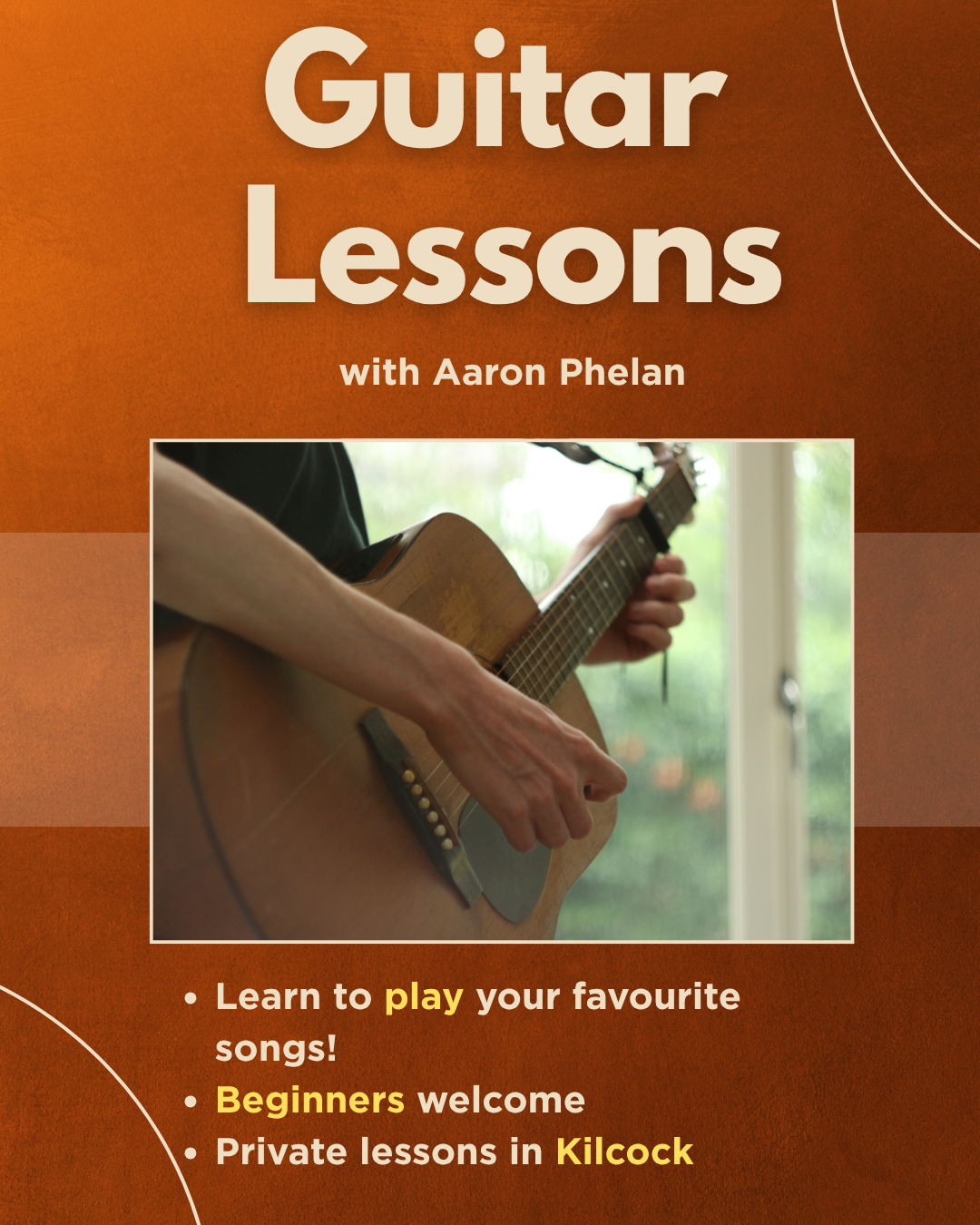 Cian Grant - Music Education Facebook ad: Guitar lessons in Kilcock