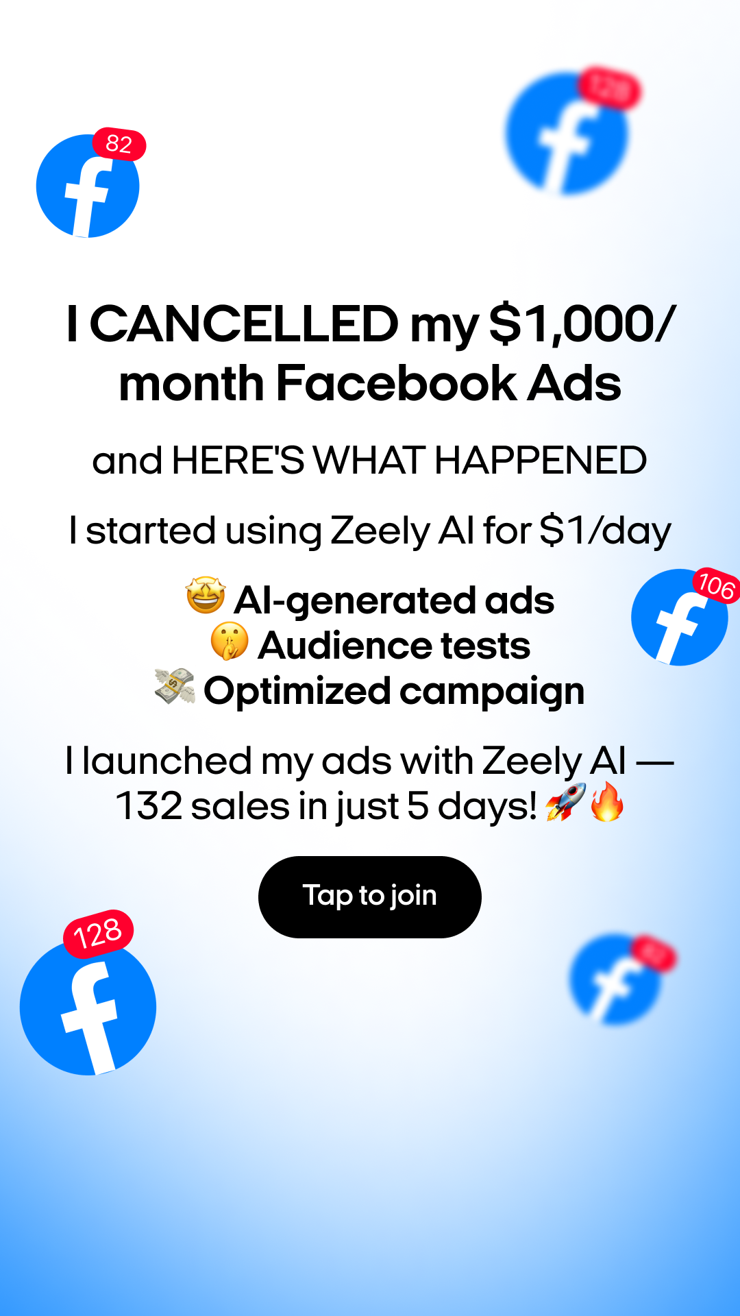 Zeely Facebook ad