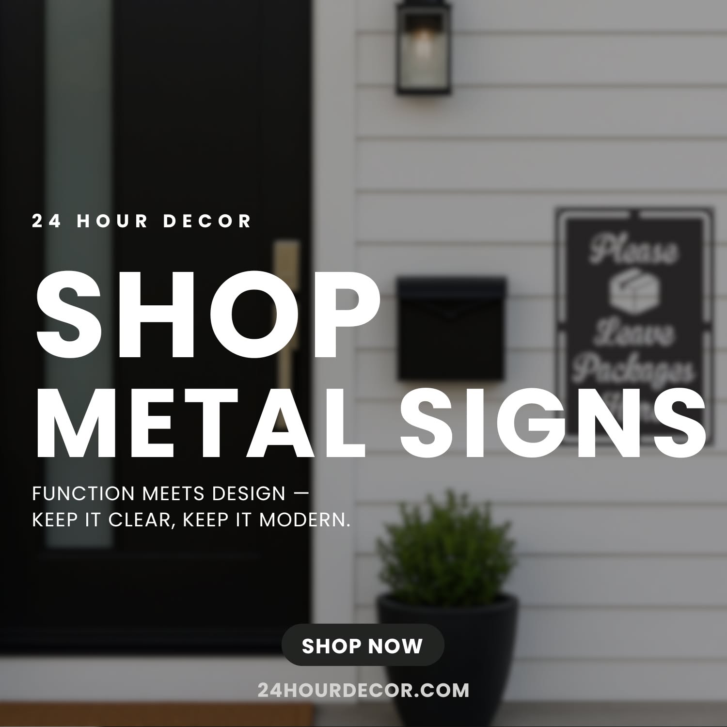 24 Hour Decor Facebook ad