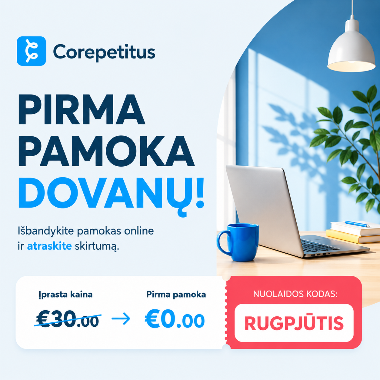 Corepetitus Facebook ad