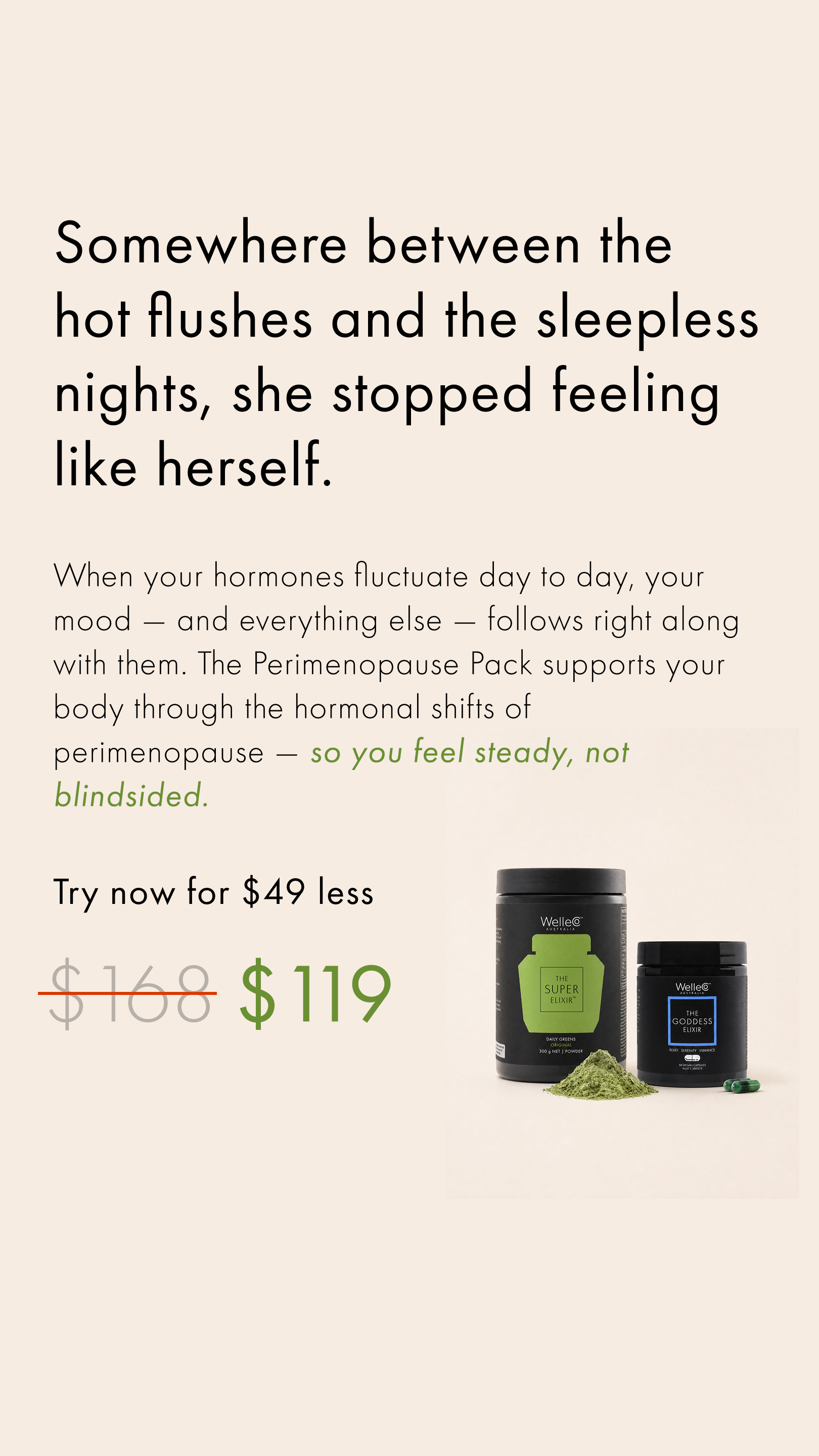 WelleCo Facebook ad