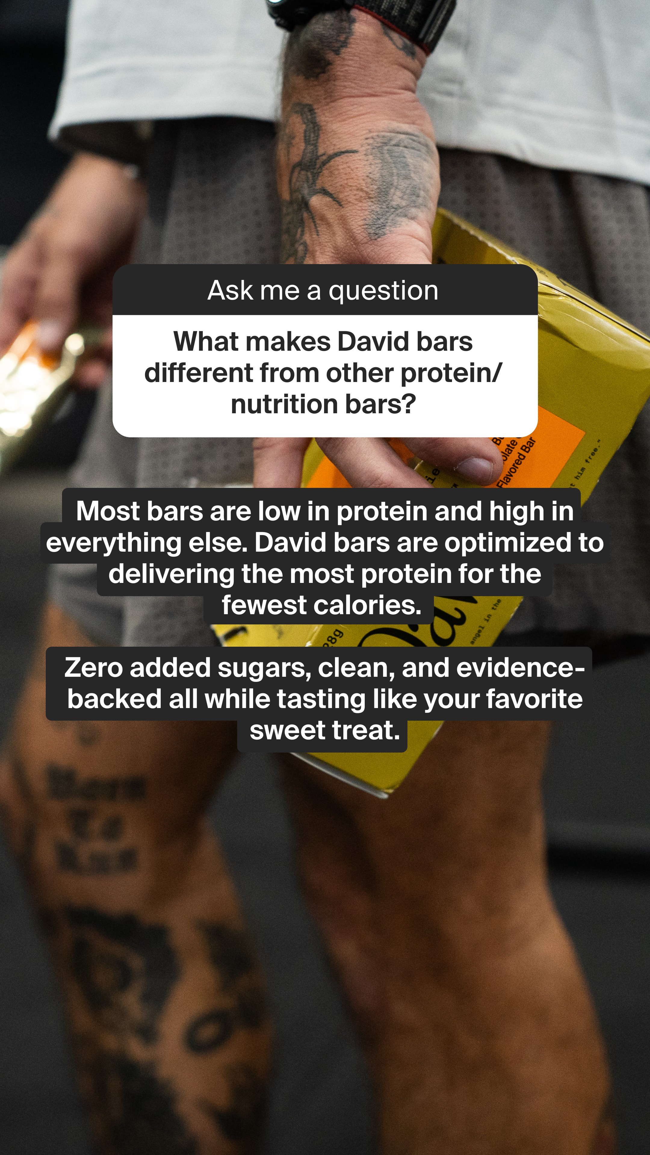 David Protein Facebook ad