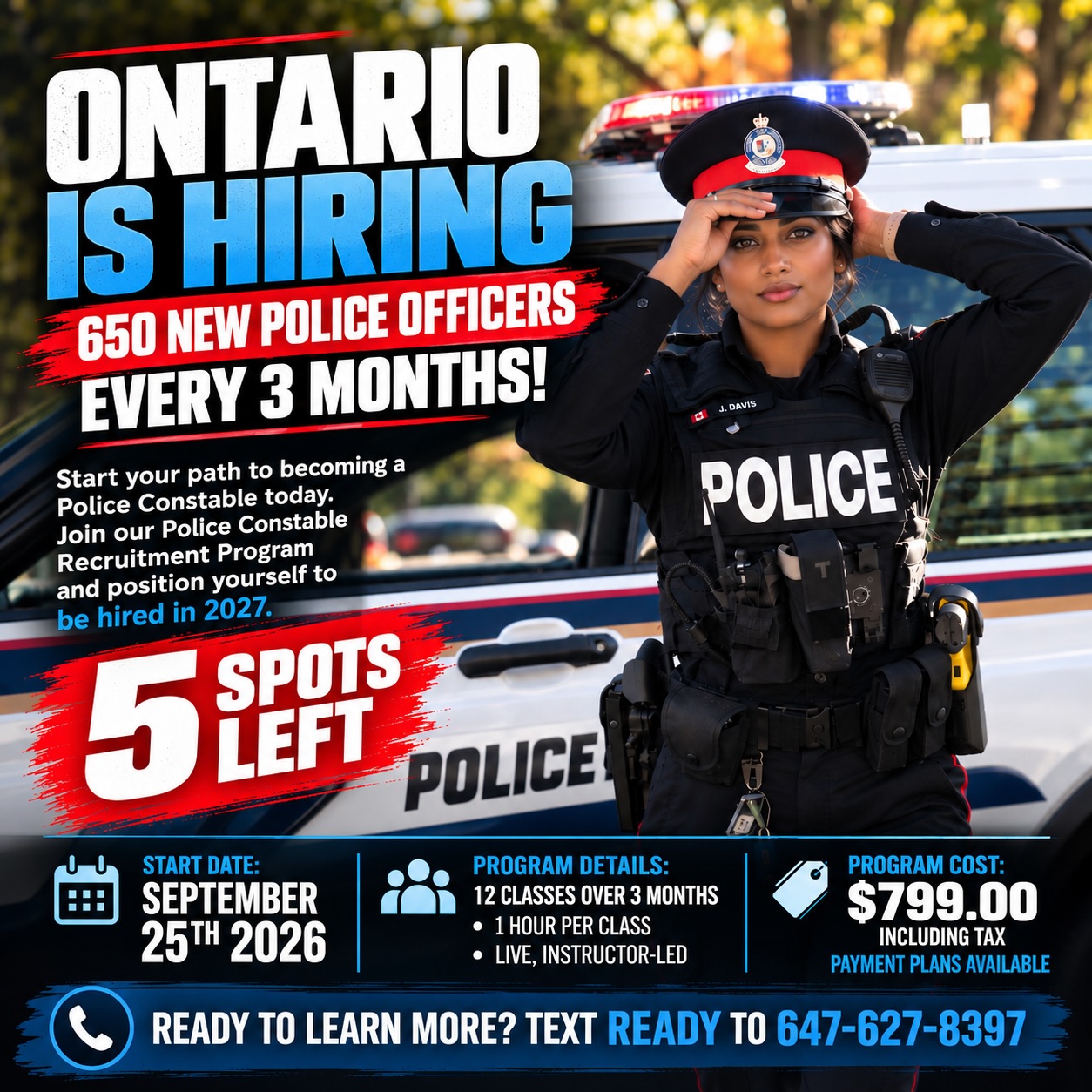 ontariopolicepreparation Facebook ad: Want to learn more and get started?