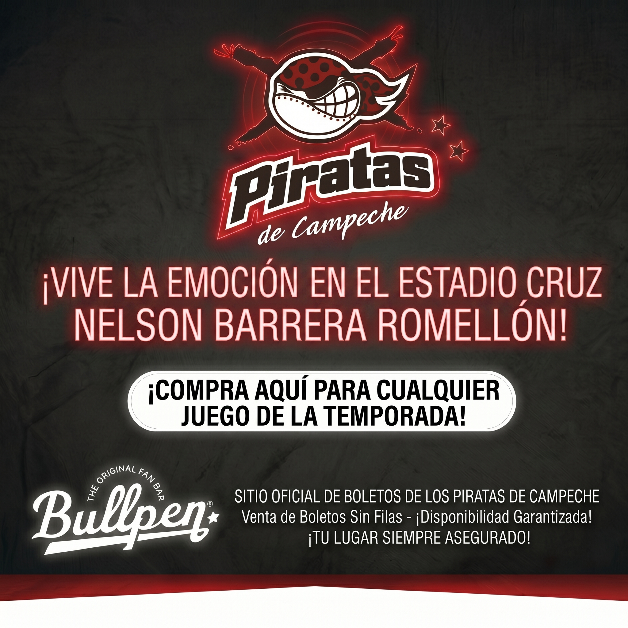 Bullpen Campeche Facebook ad: ¡Reserva tu Palco en el Bullpen!