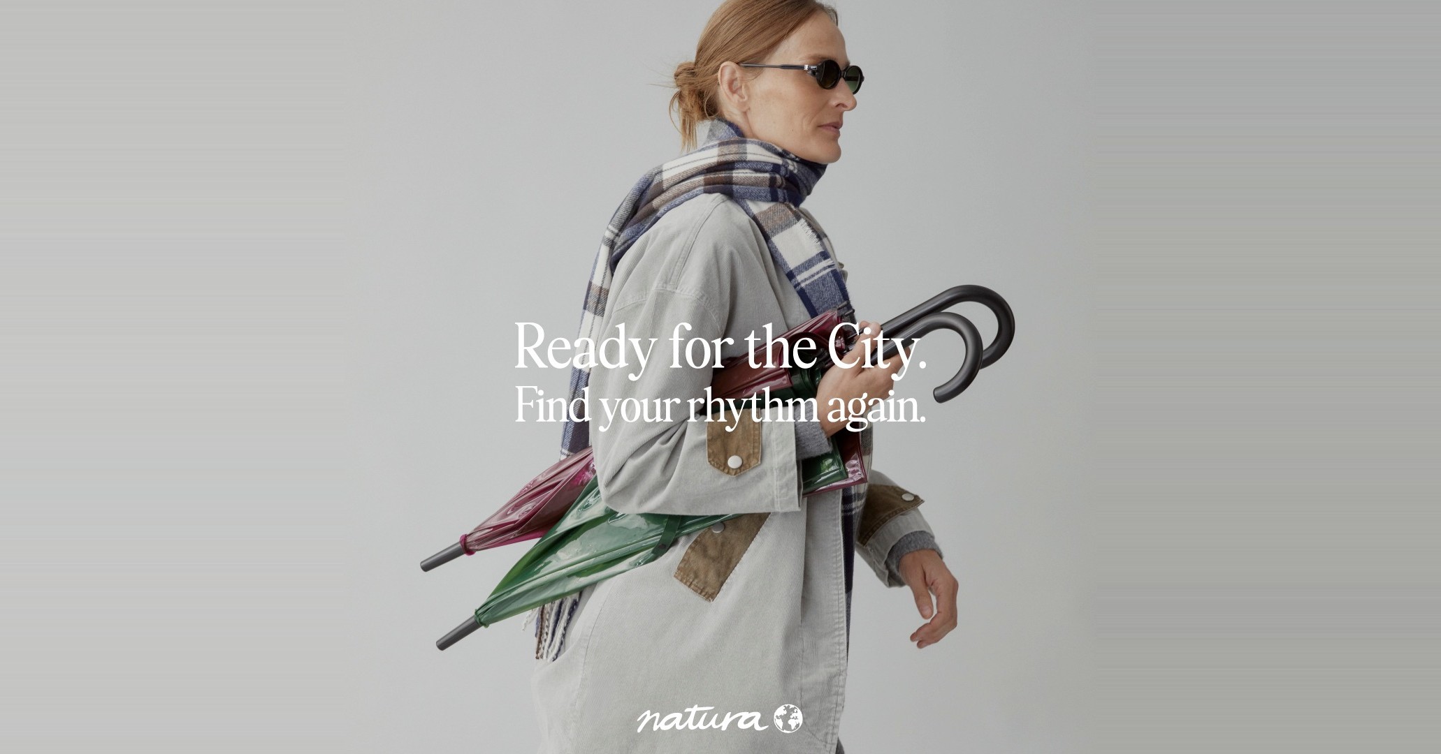 Tiendas Natura Facebook ad: READY FOR THE CITY: Find your rhythm again.