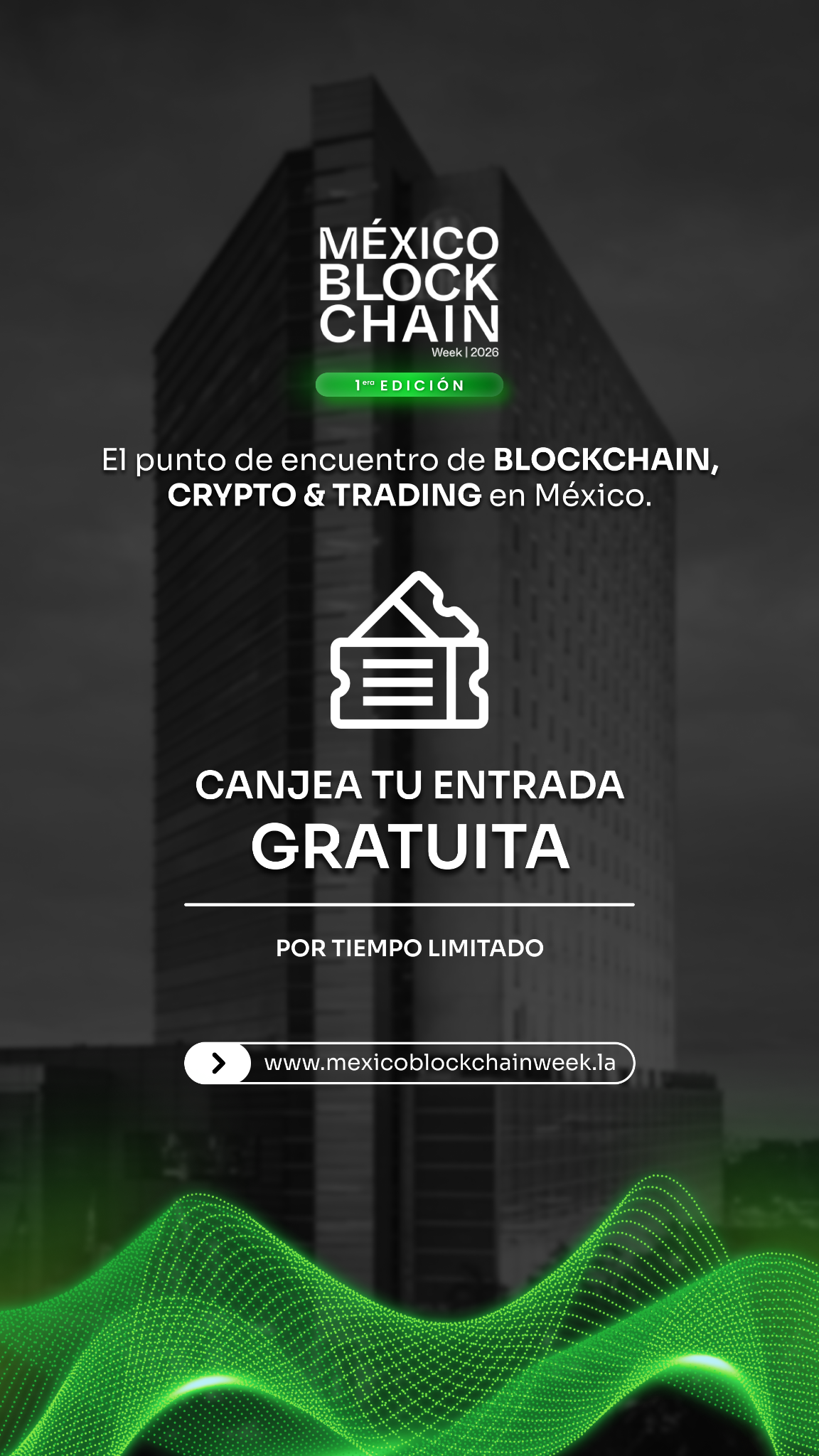 México Blockchain Week Facebook ad from Feb 14, 2026