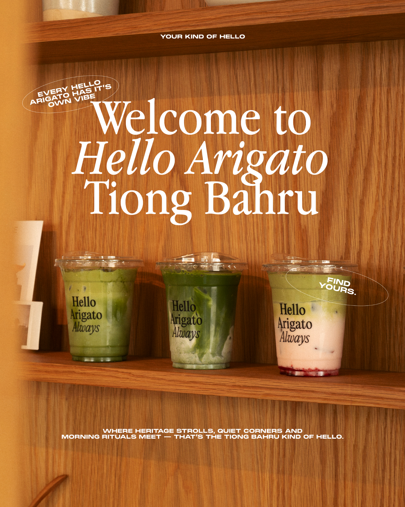 Hello Arigato Facebook ad: Slow mornings, quiet corners, and the kind of…