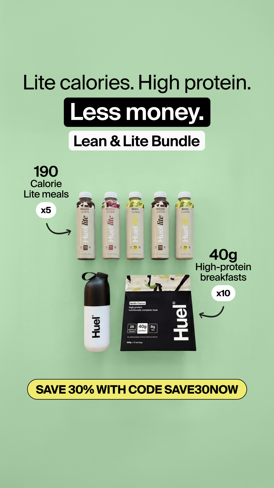 Huel Facebook ad
