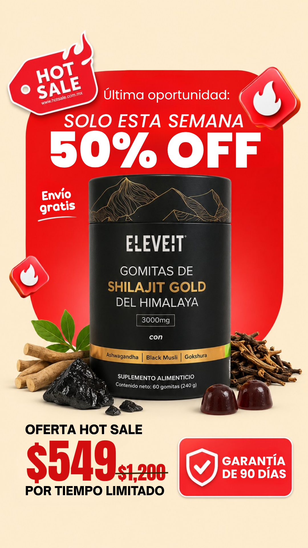 Eleveit Mex Facebook ad: Hot Sale