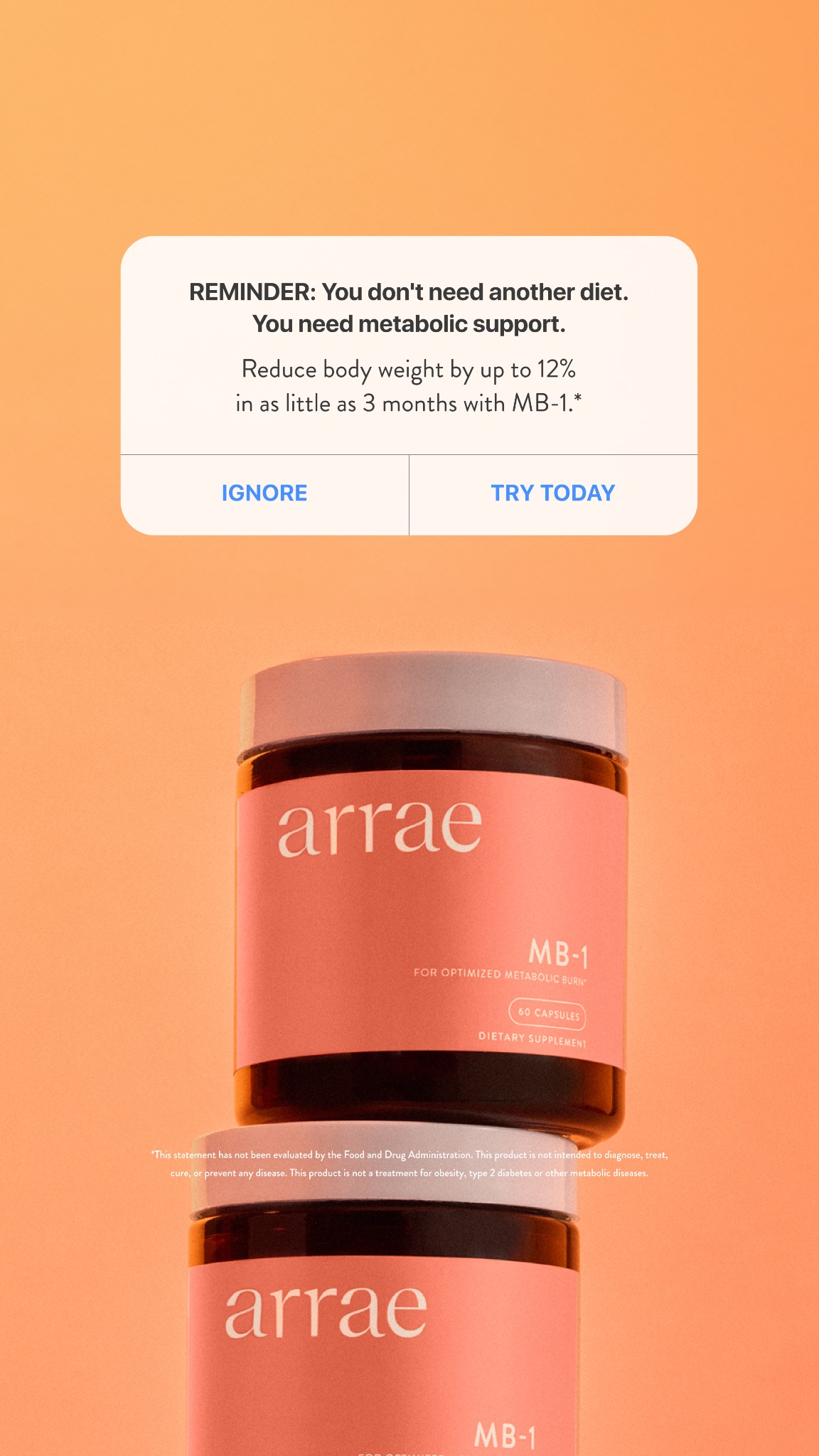 Arrae Facebook ad