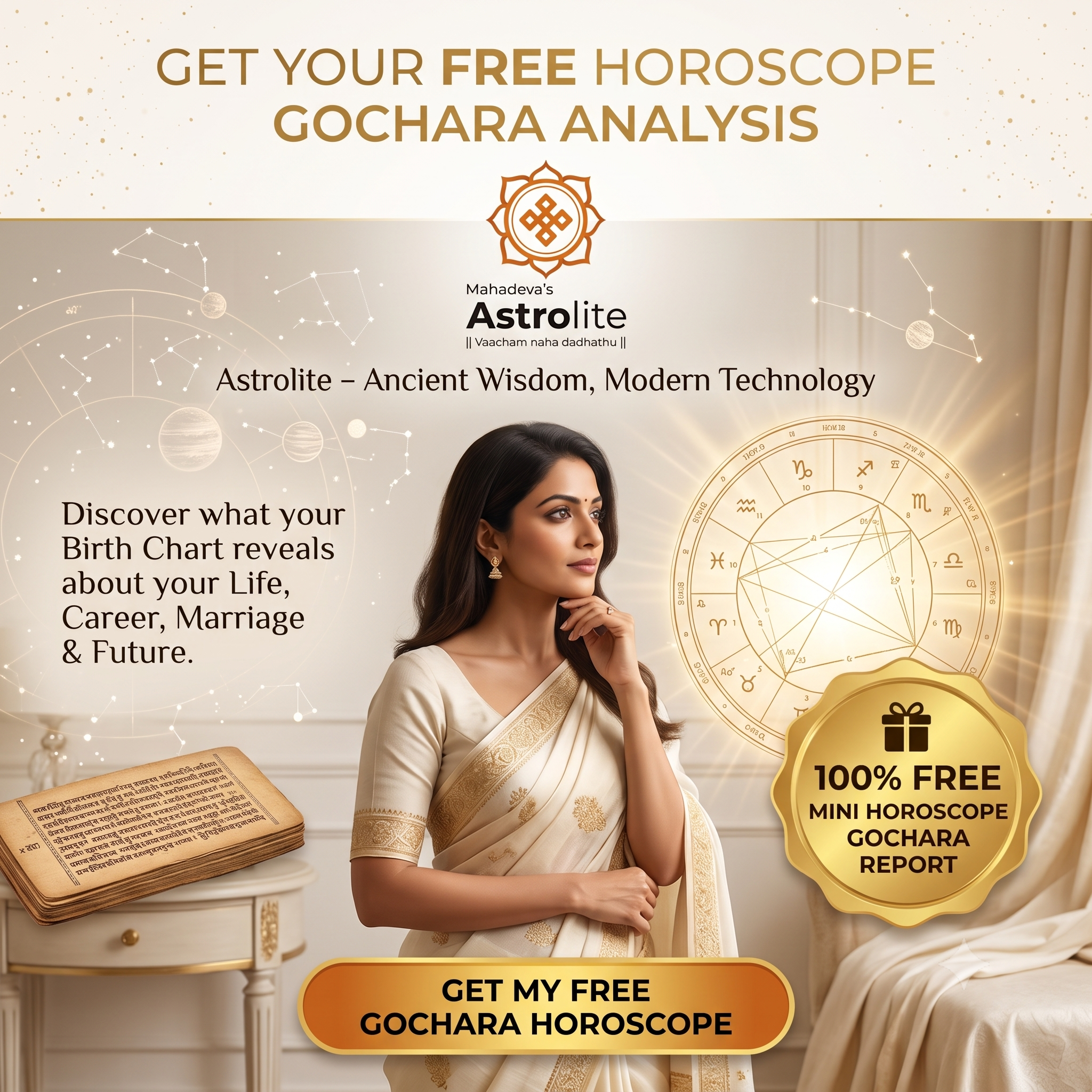 Astrolite Facebook ad: What Does Your Chart Reveal?