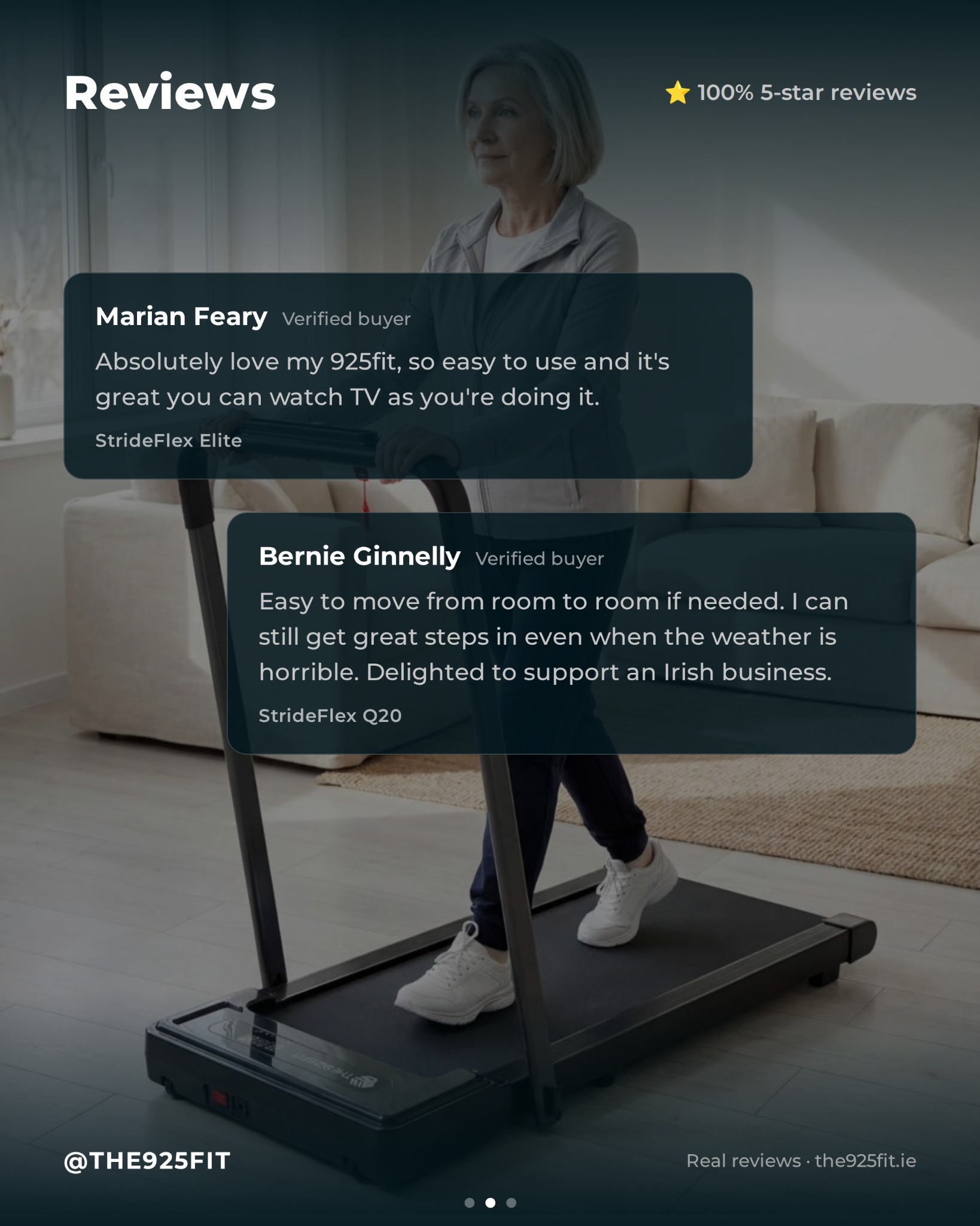 The925Fit Facebook ad: Real reviews from real customers across Ireland.