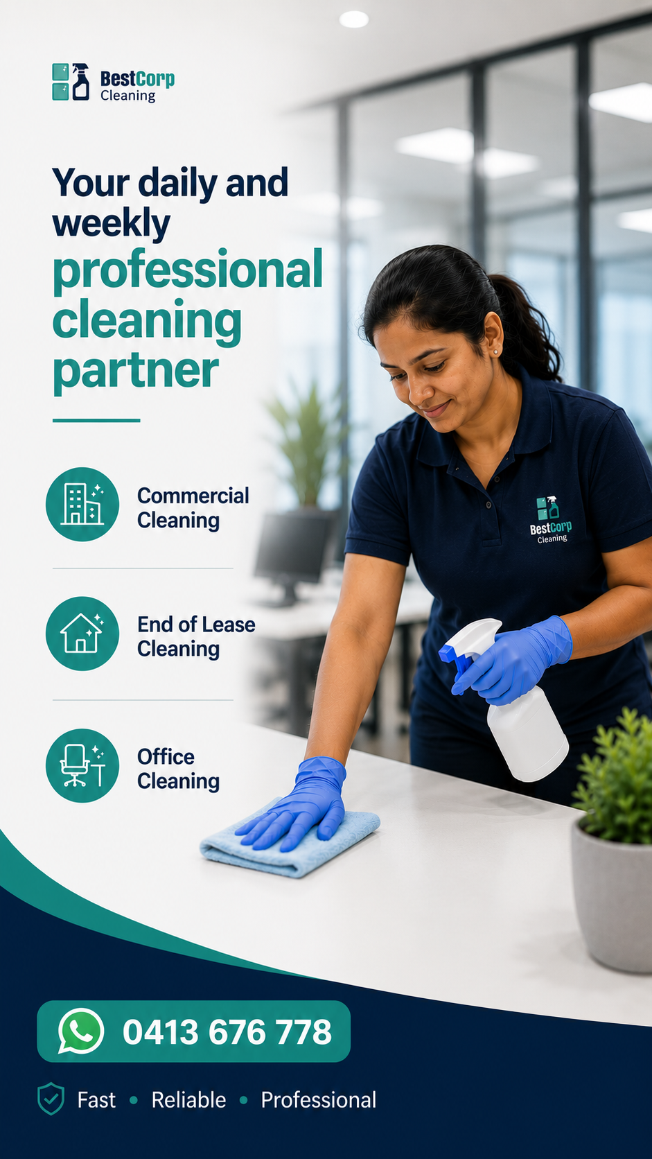 BestCorp Cleaning Facebook ad