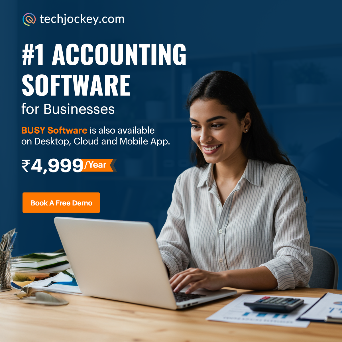 Techjockey Facebook ad