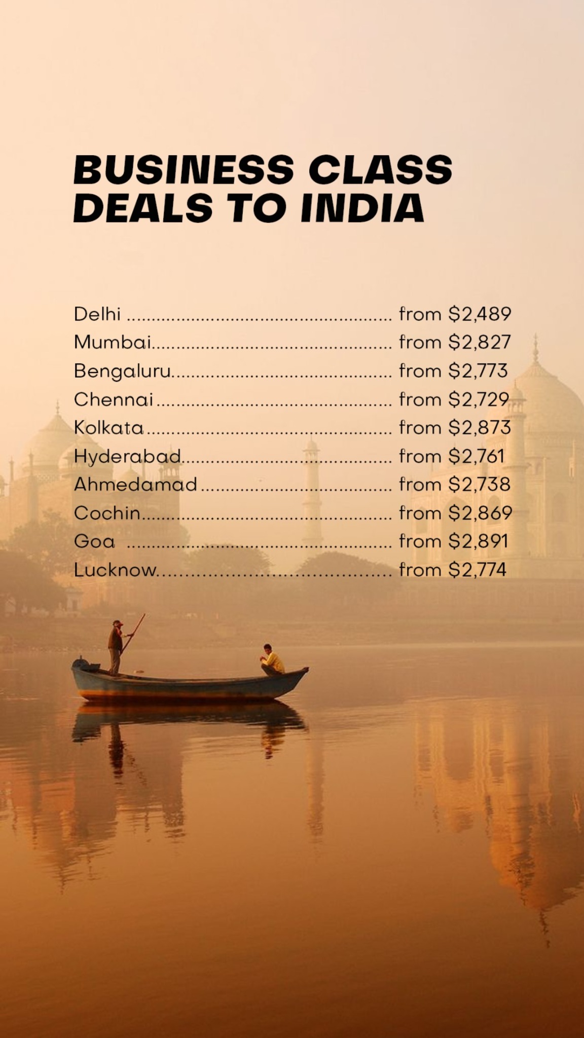 VIP Fares Facebook ad