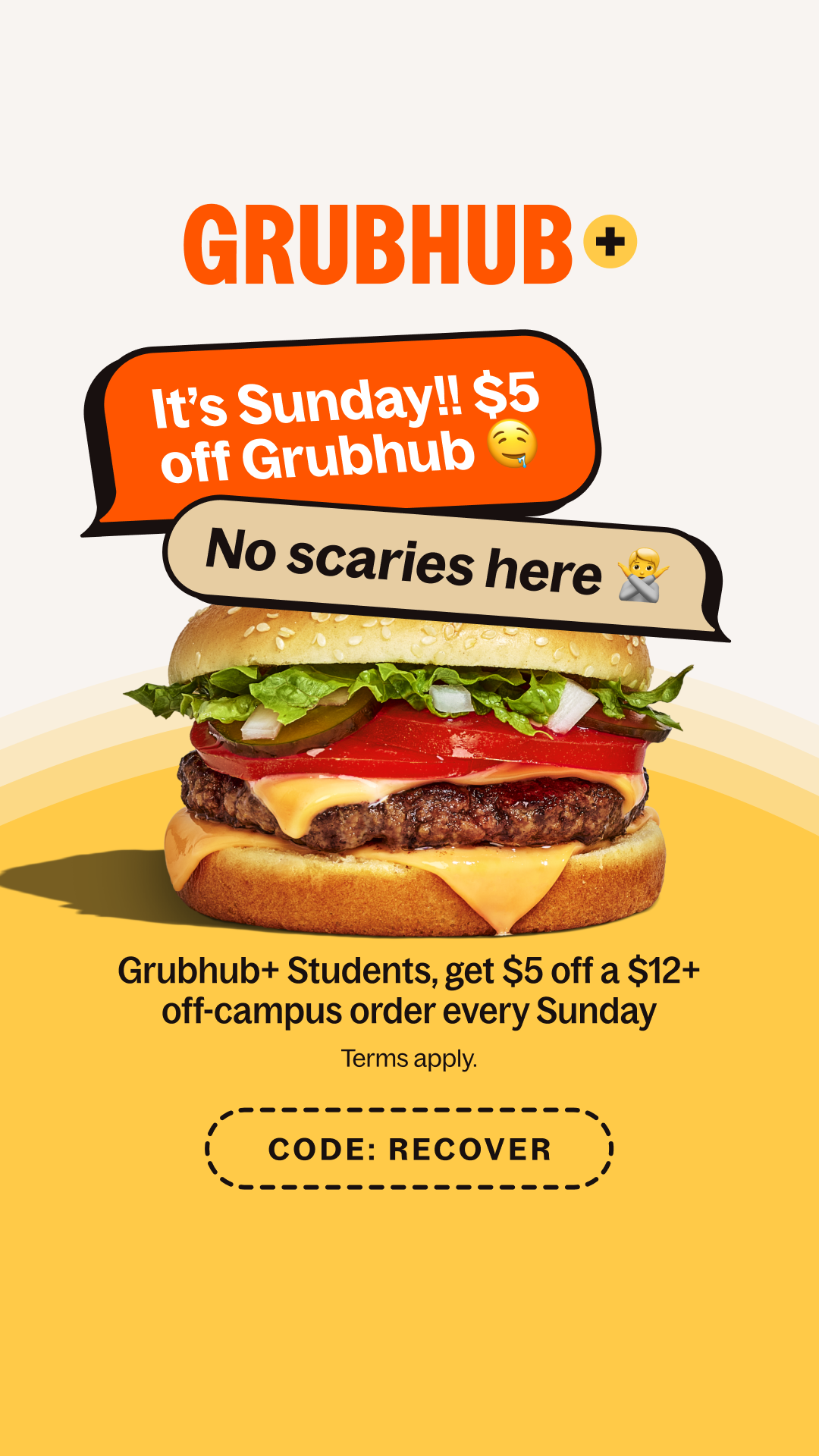 Grubhub Facebook ad