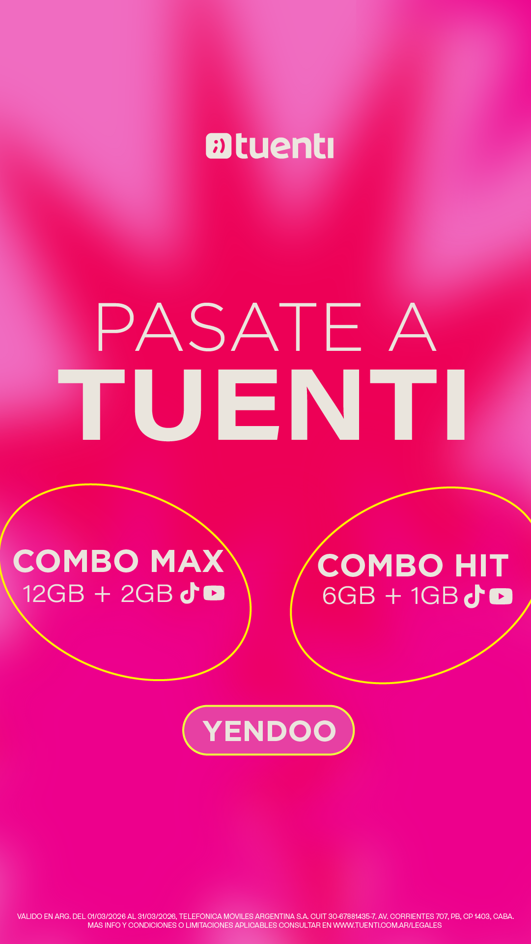Tuenti Argentina Facebook ad