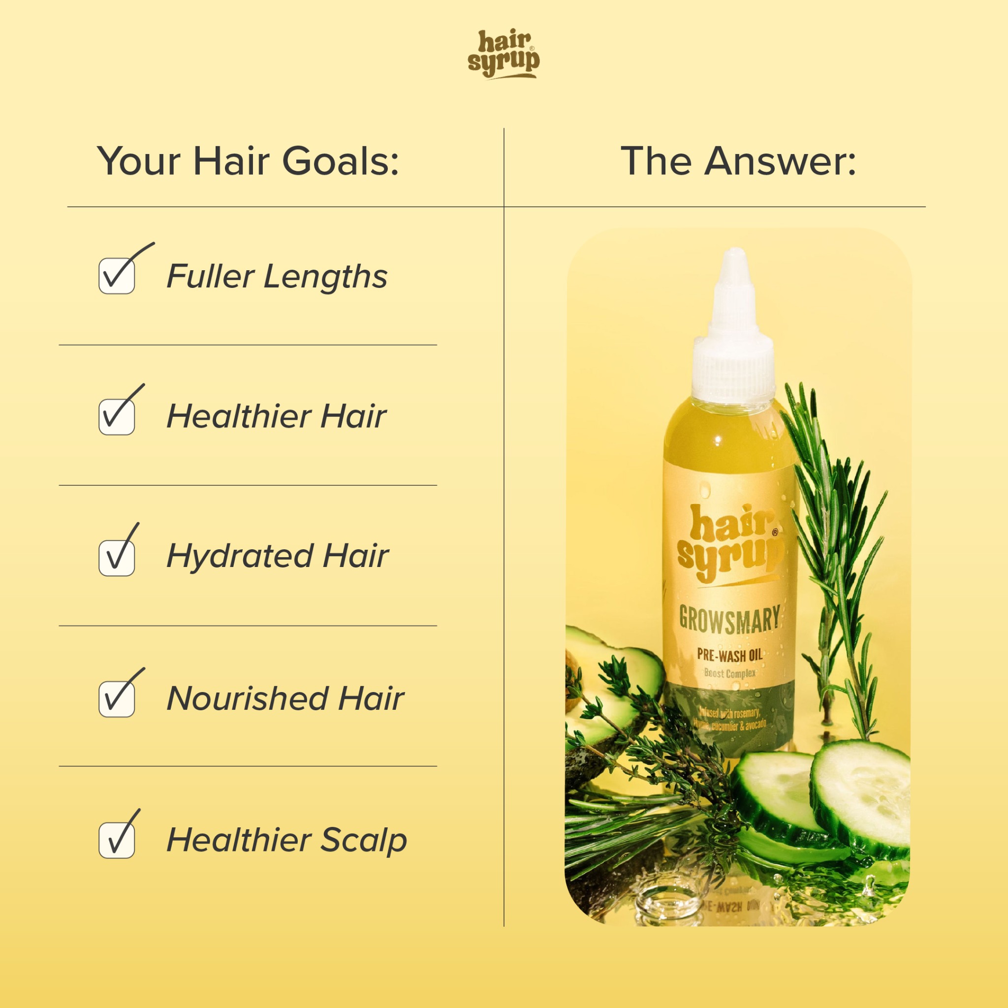Hair Syrup Facebook ad