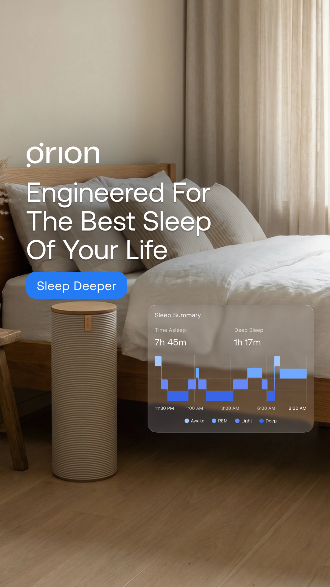 Orion Sleep Facebook ad