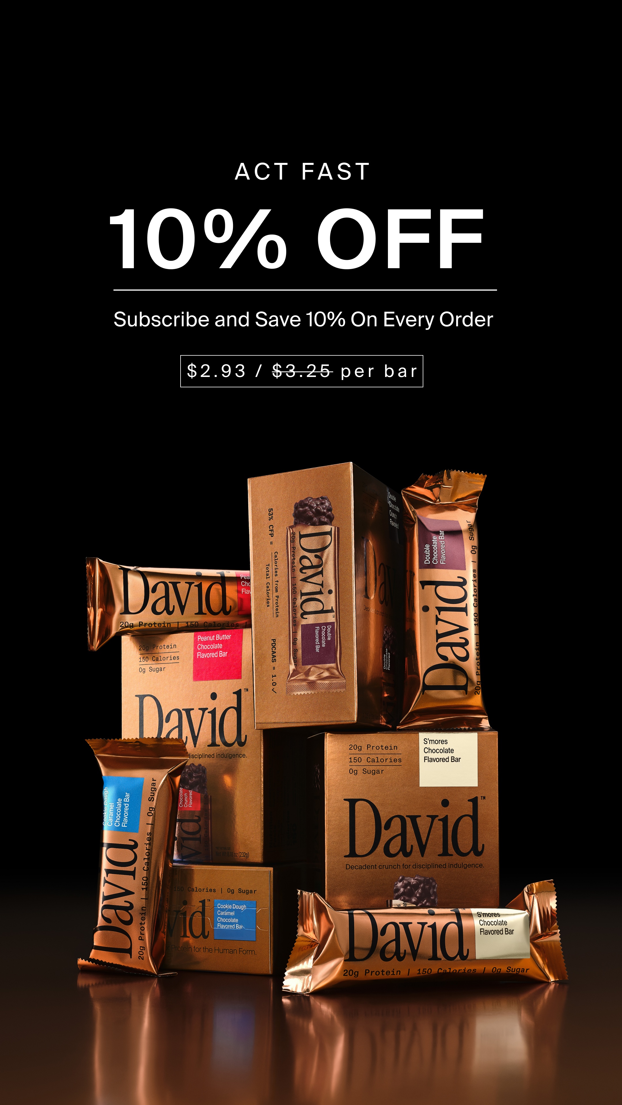 David Protein Facebook ad