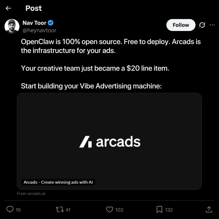 Arcads AI Facebook ad