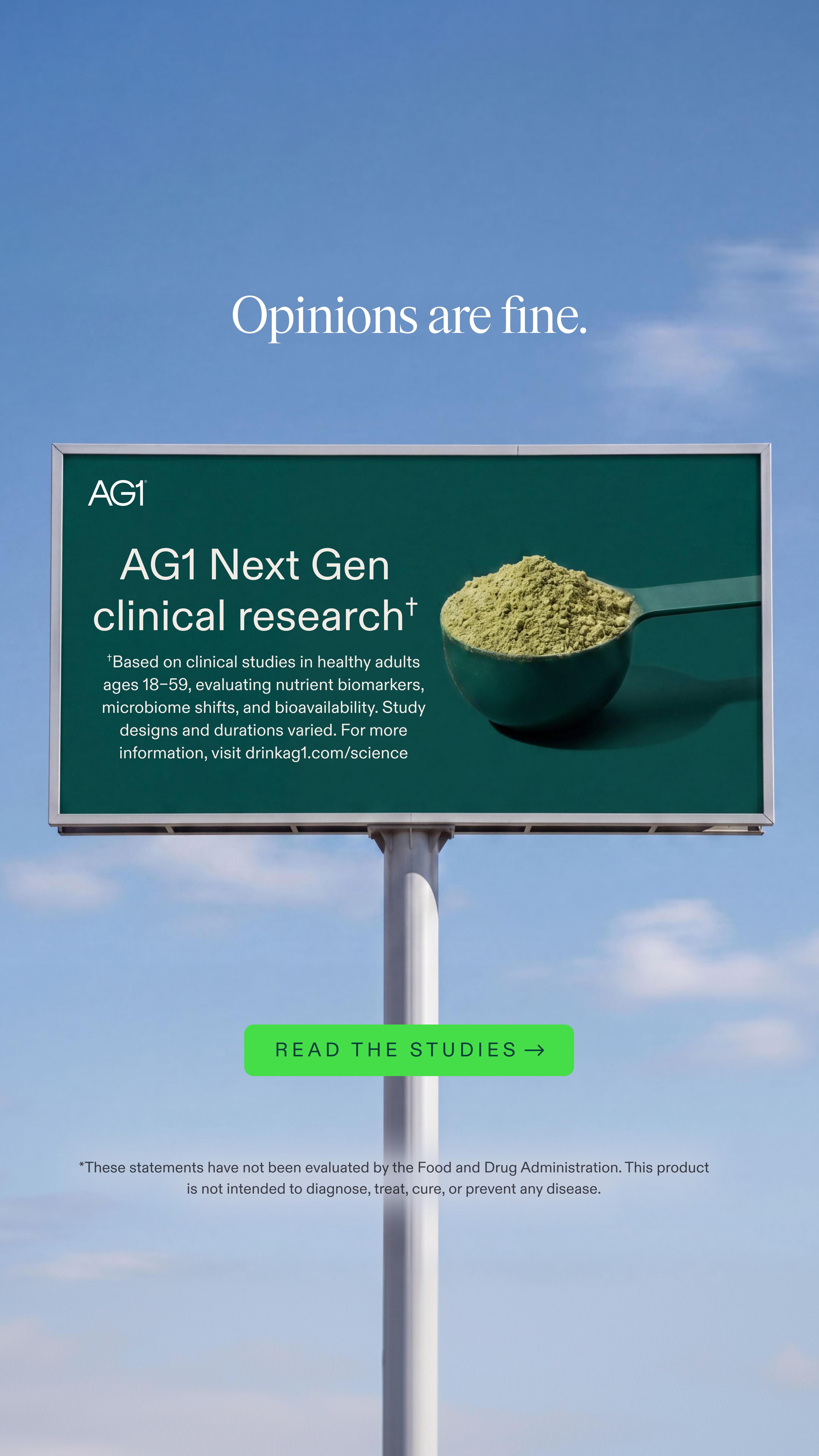 AG1 by Athletic Greens Facebook ad