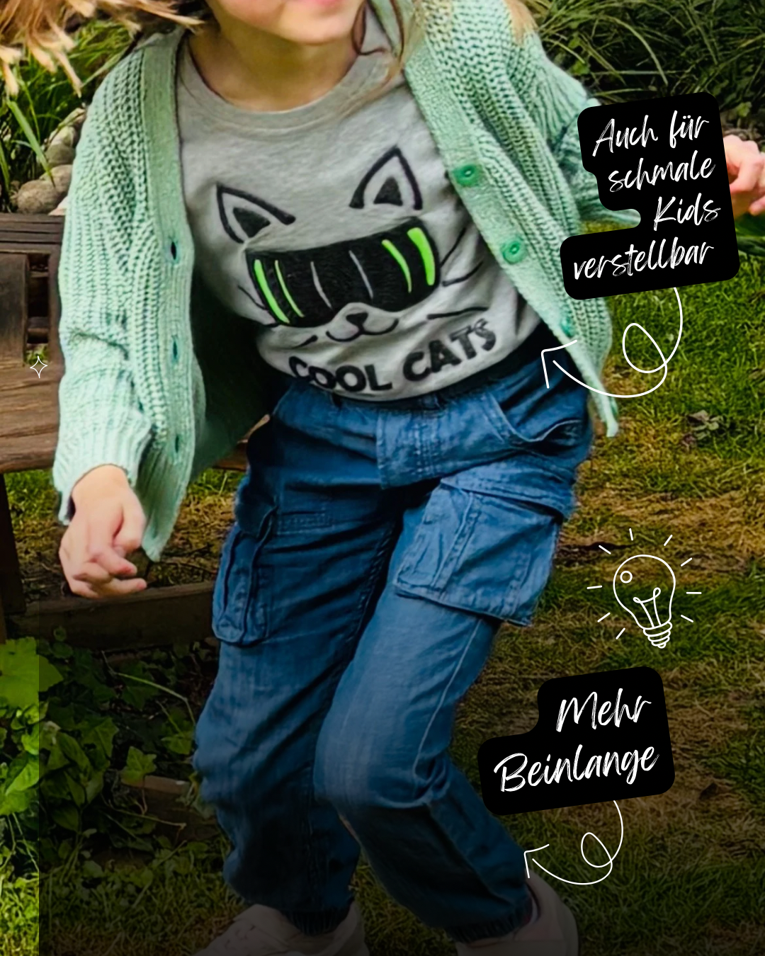 Himmelsfaden Facebook ad: Hey! Kennst du das: Kinderhose passt im Bund…