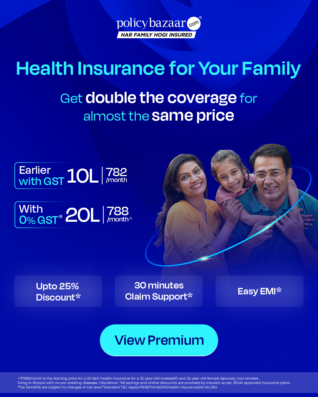 Health Insurance Facebook ad