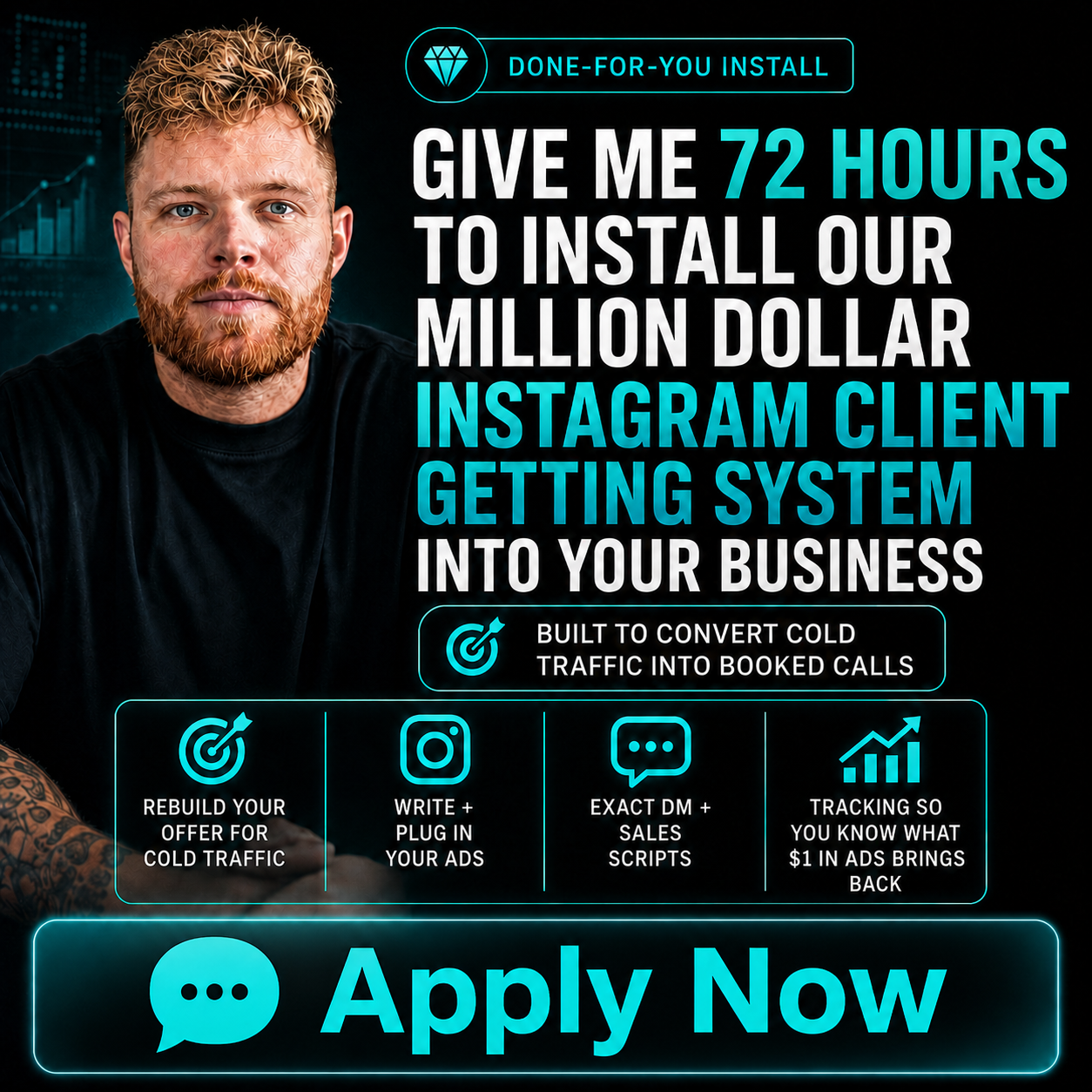 Justin - Get Clients Facebook ad