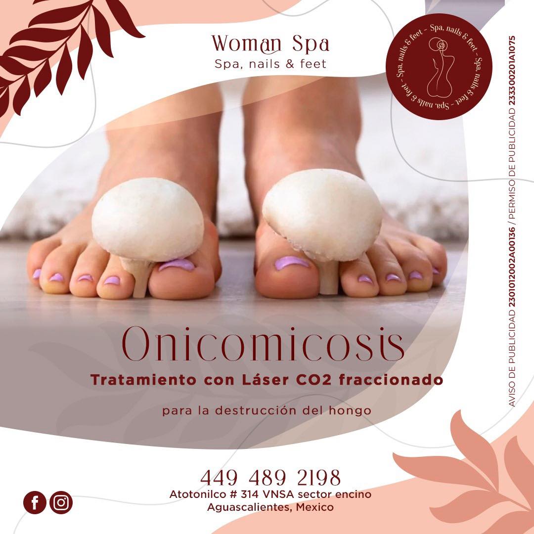 Womas Spa Ags Facebook ad: Olvídate de los hongos en las uñas.