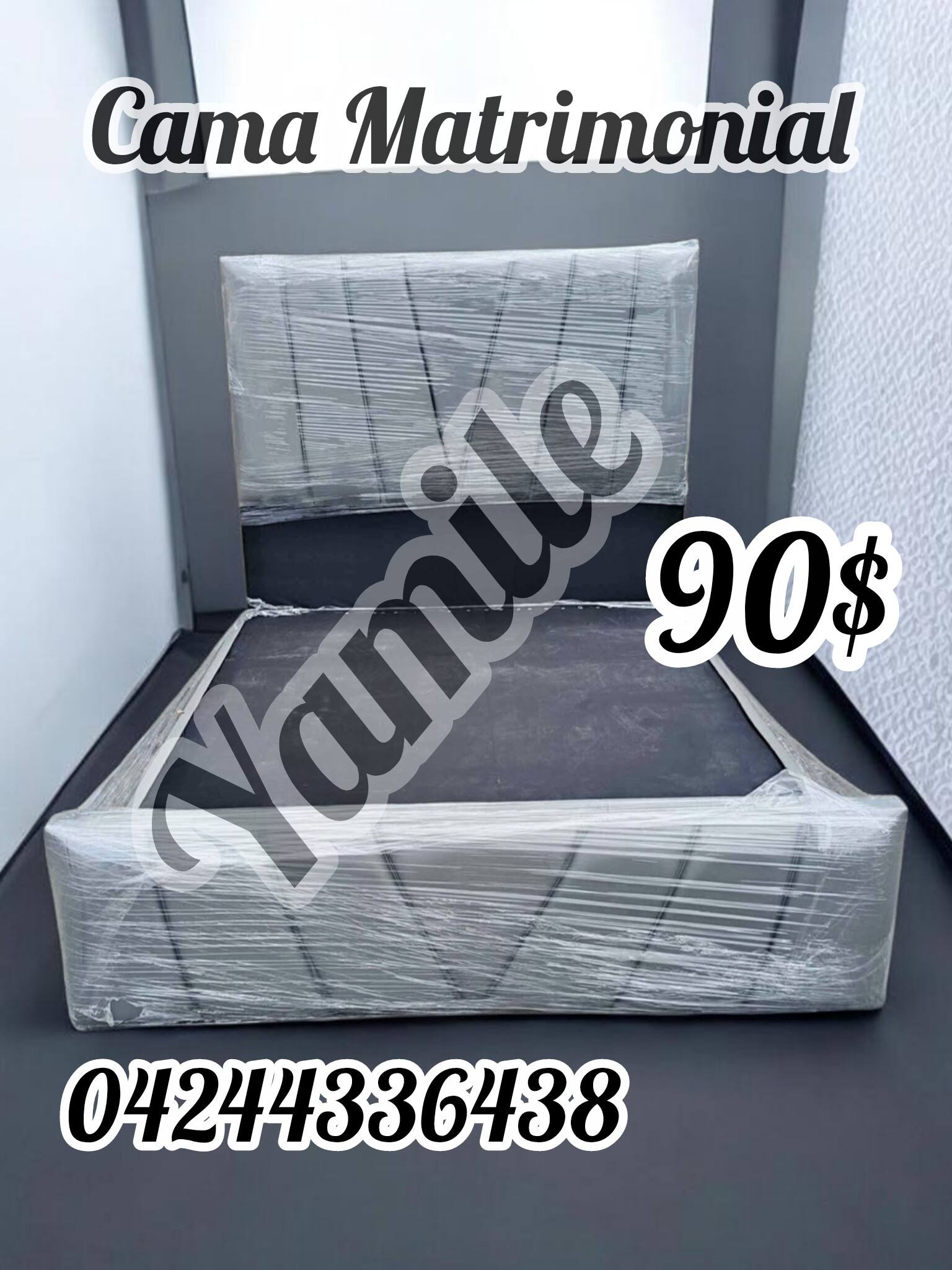 Mueblería Nogal yami Facebook ad: CAMA MATRIMONIAL Doble copete reforzada variedades de…