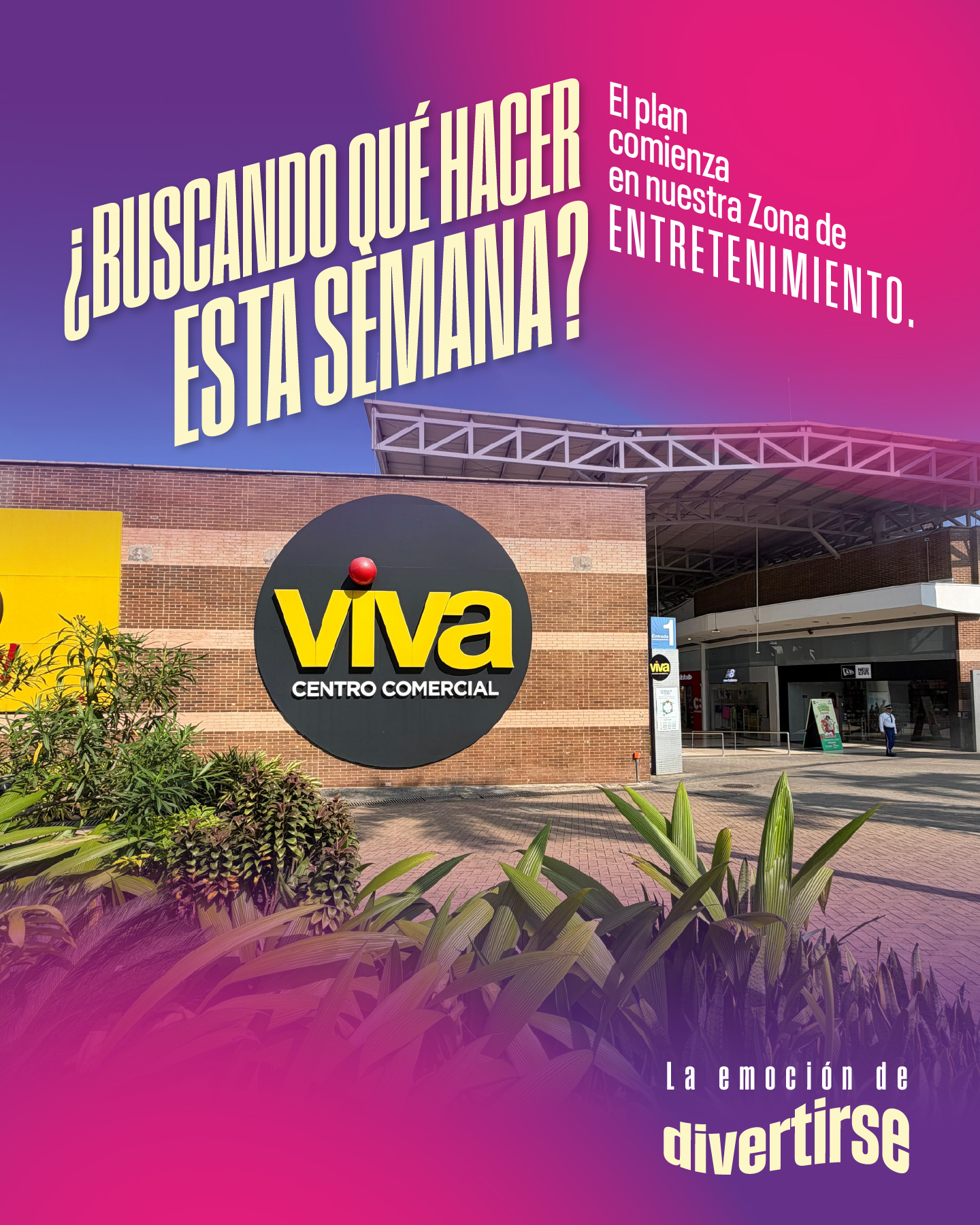 CC Viva Villavicencio Facebook ad: ¿Quieres pasar increíble?