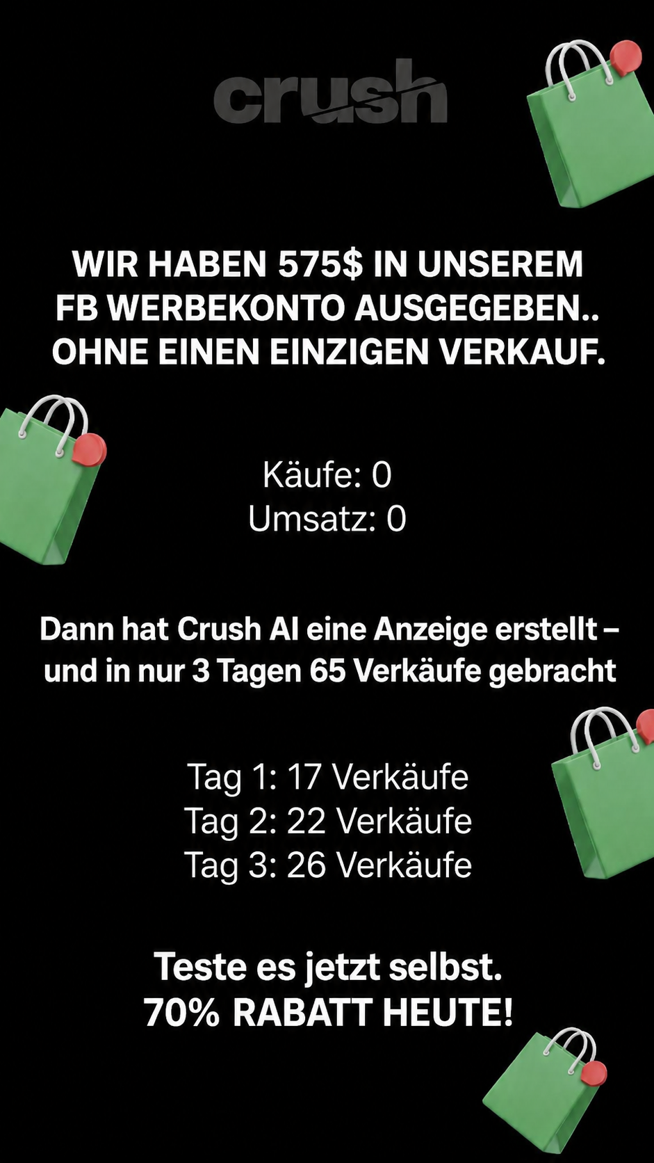 trycrush.ai Facebook ad