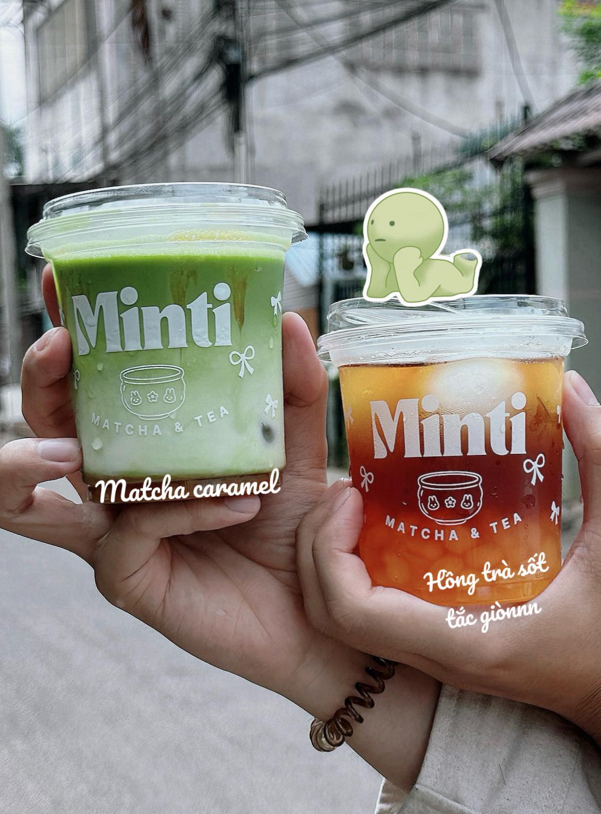 Minti Matcha & Bakery Facebook ad: ⋆.𐙚 ̊ Come on babi ⋆.*:・
