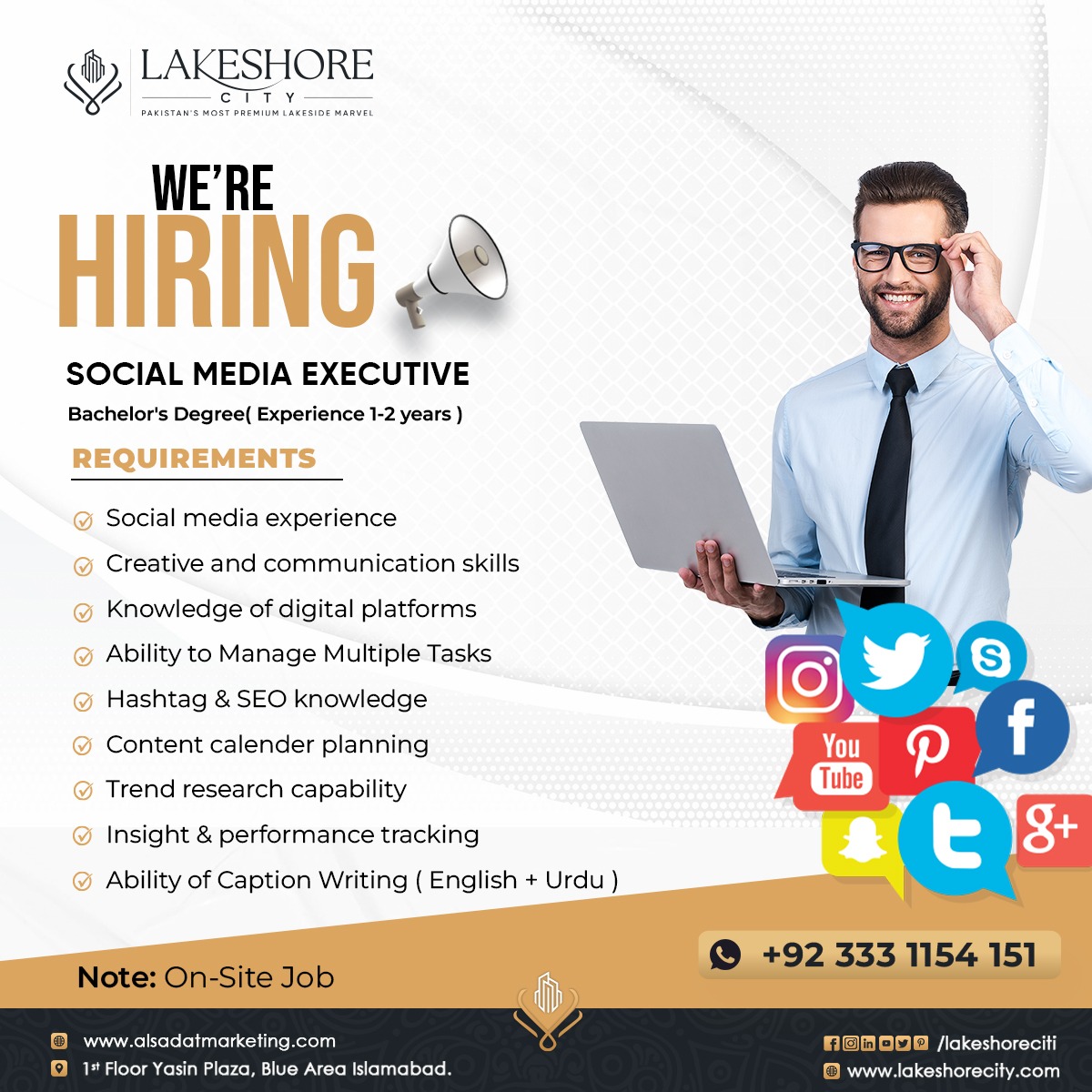 Lakeshore City Facebook ad: Share Your Resume!