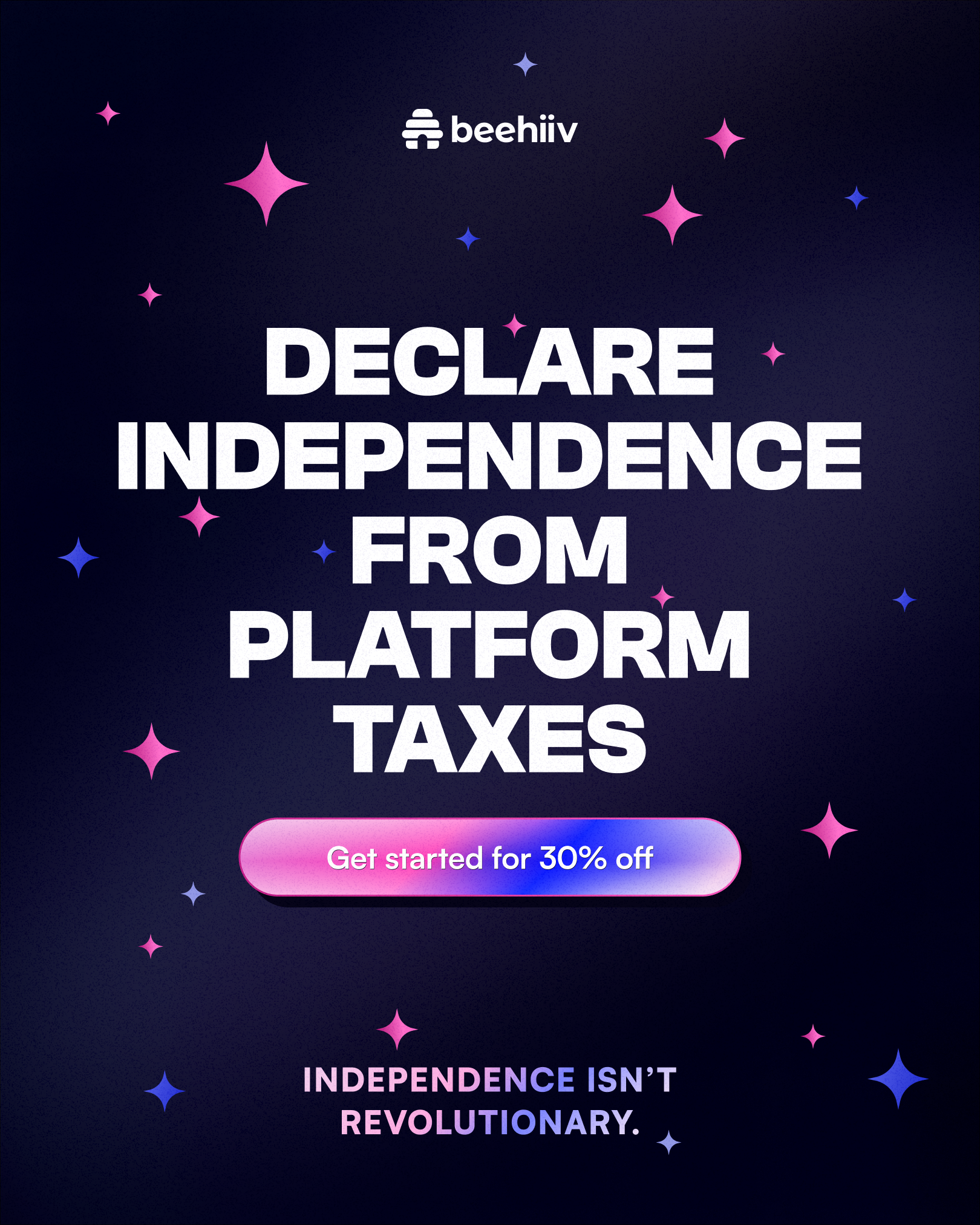 beehiiv Facebook ad