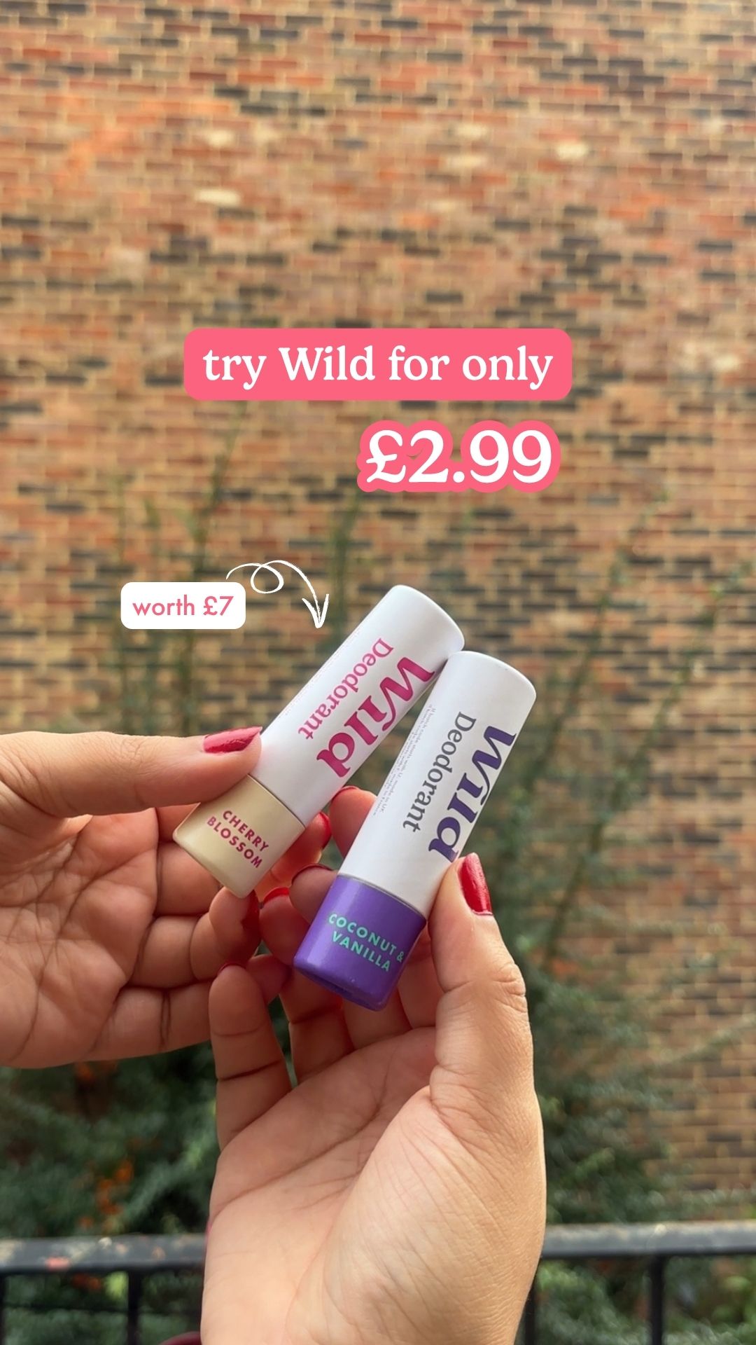 Wild Facebook ad: Try before you buy - Wild Mini Deodorants