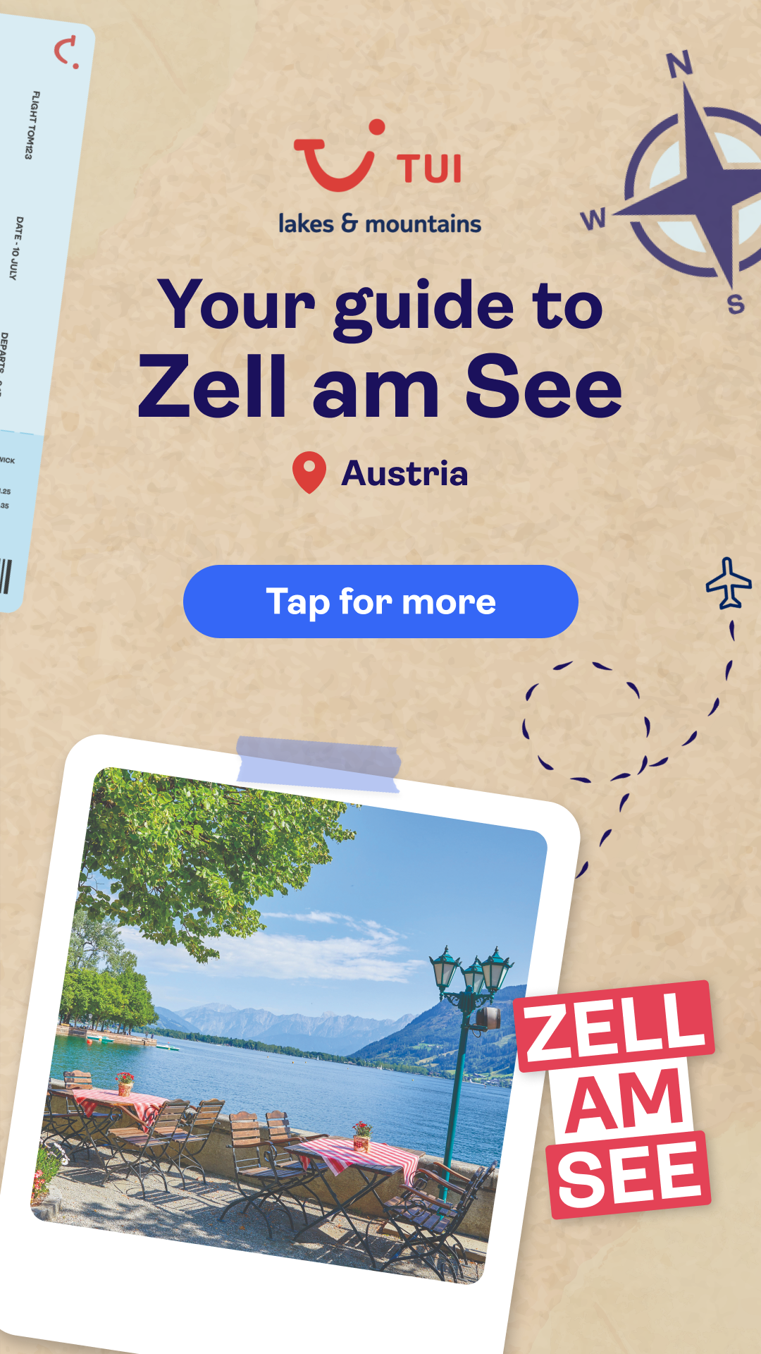 TUI Lakes & Mountains Facebook ad