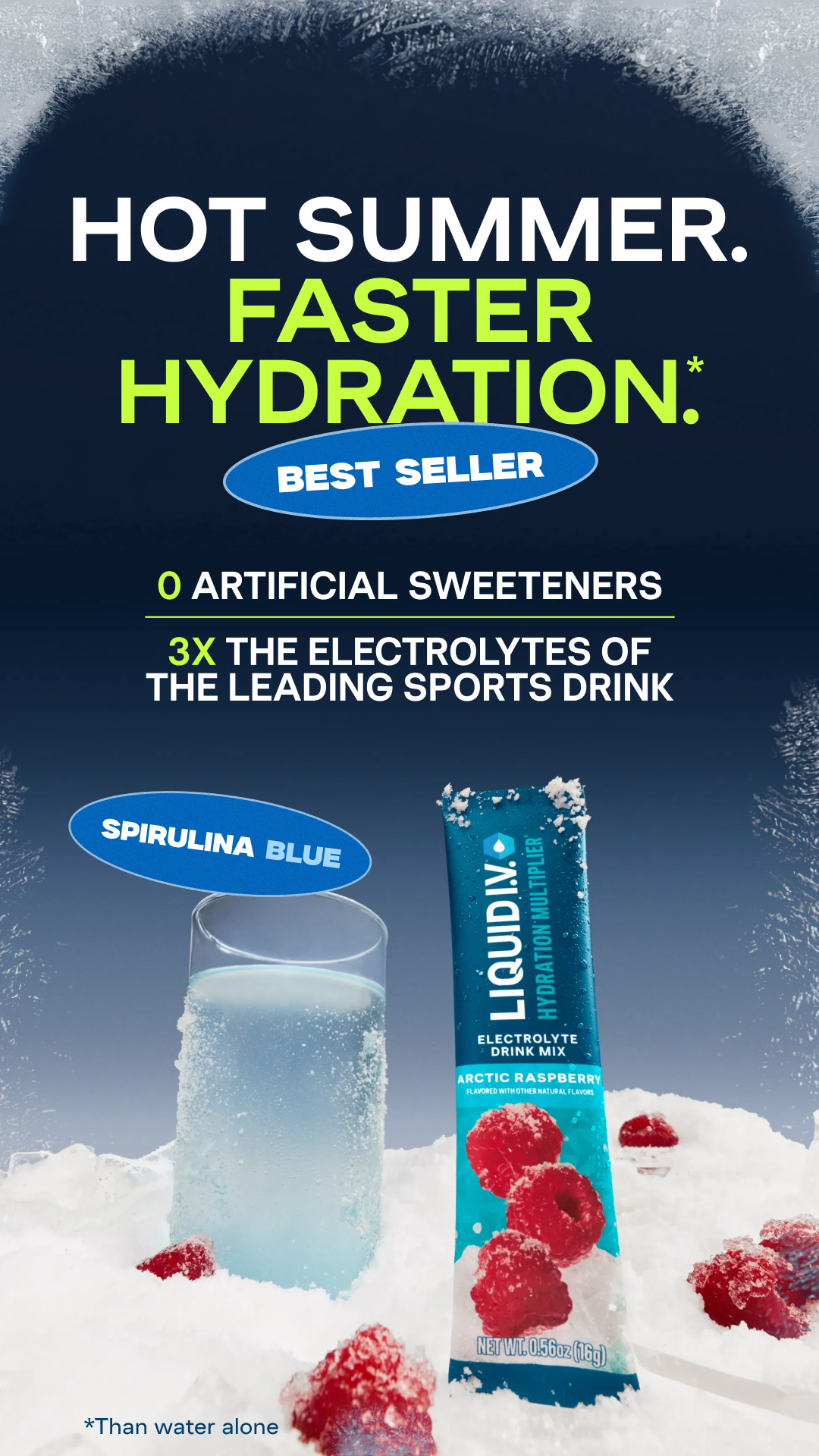 Liquid I.V. Facebook ad: Cool Off with Fast Hydration