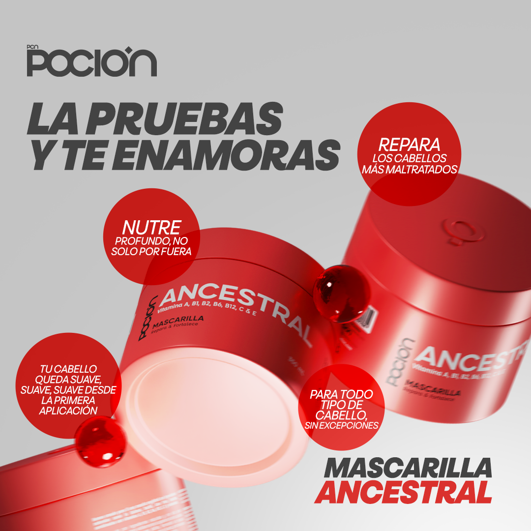La Pocion Facebook ad: El primer paso hacia un cabello reparado empieza aquí