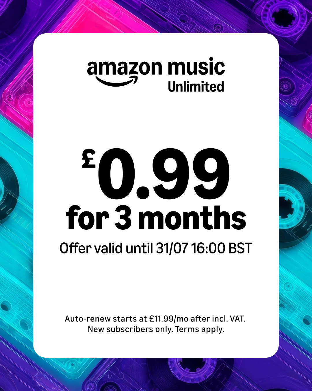 Amazon Music Facebook ad