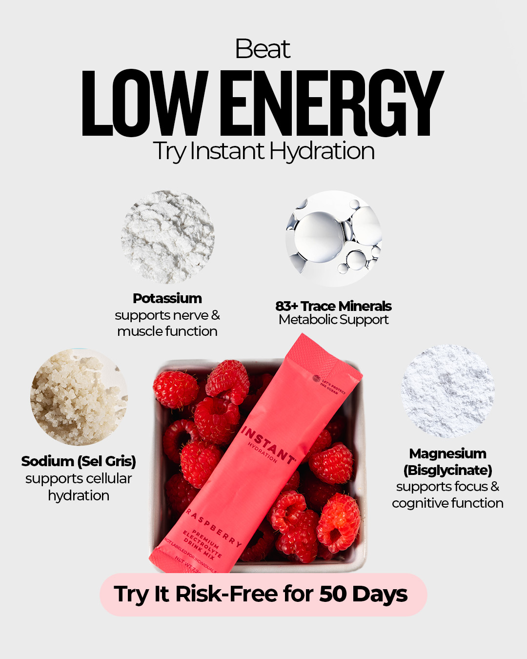 Instant Hydration Facebook ad