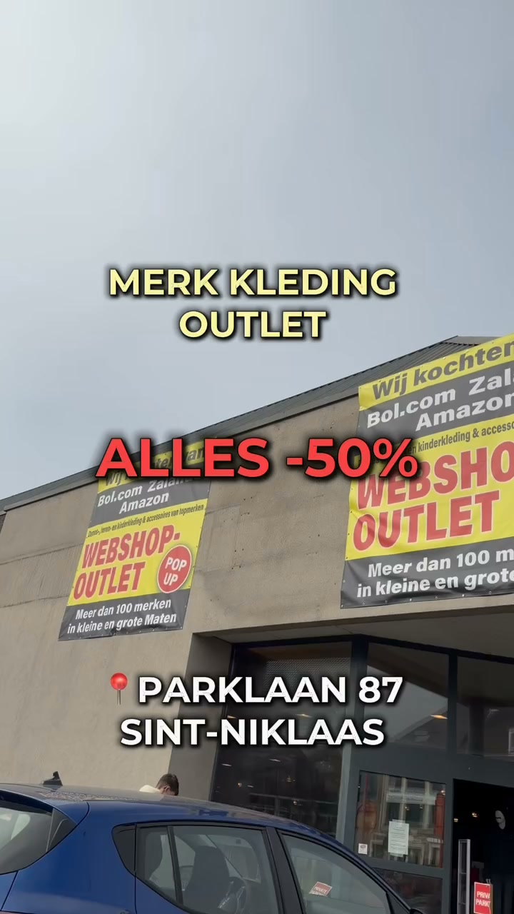 Web-Shop Outlet Facebook ad: Webshop-Outlet ST NIKLAAS