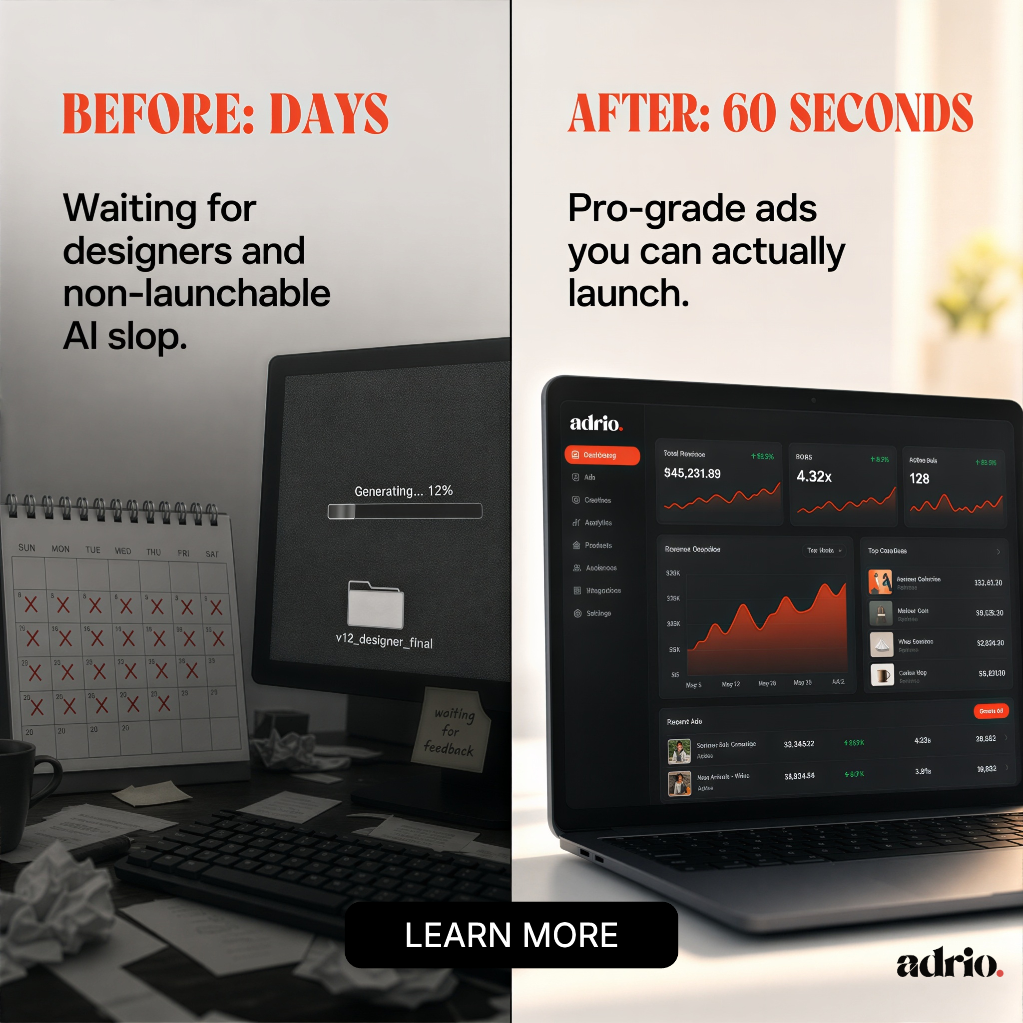 Adrio AI Facebook ad