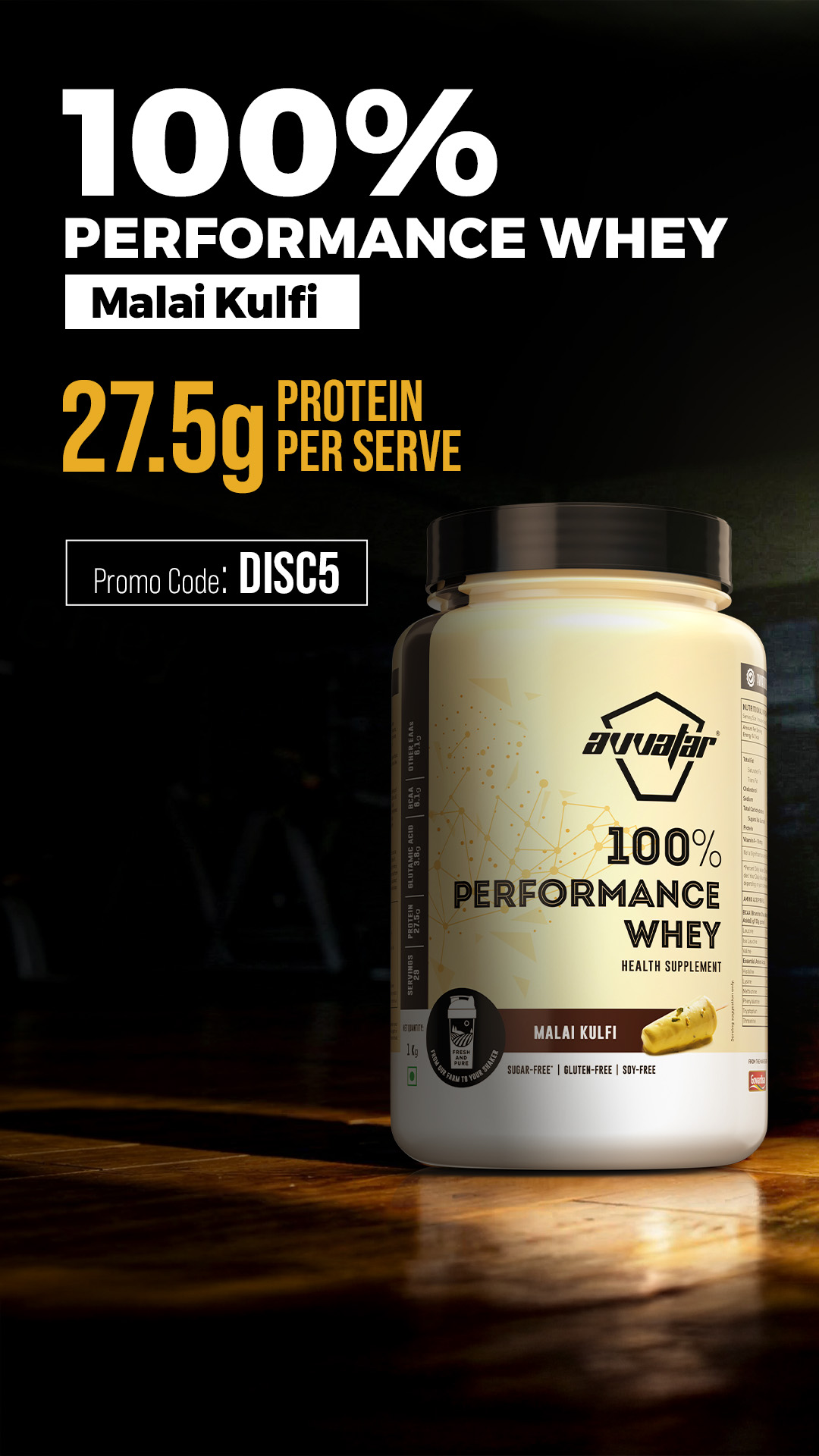 Avvatar Sports Nutrition Facebook ad