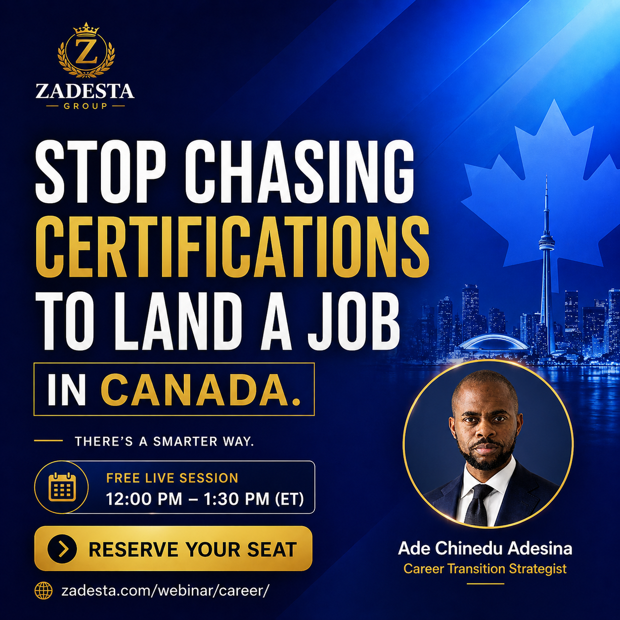 ZadestaGroup Facebook ad: Stop Chasing Certifications